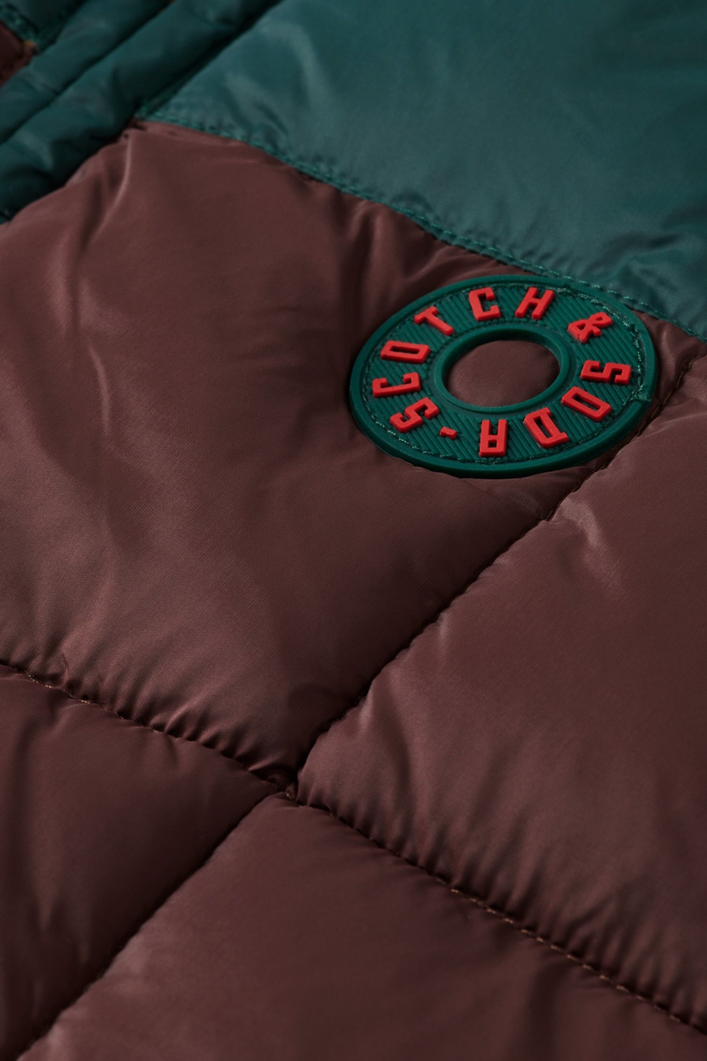 BOY REVERSIBLE PADDED BODY WARMER COLOURBLOCK/SAND 5