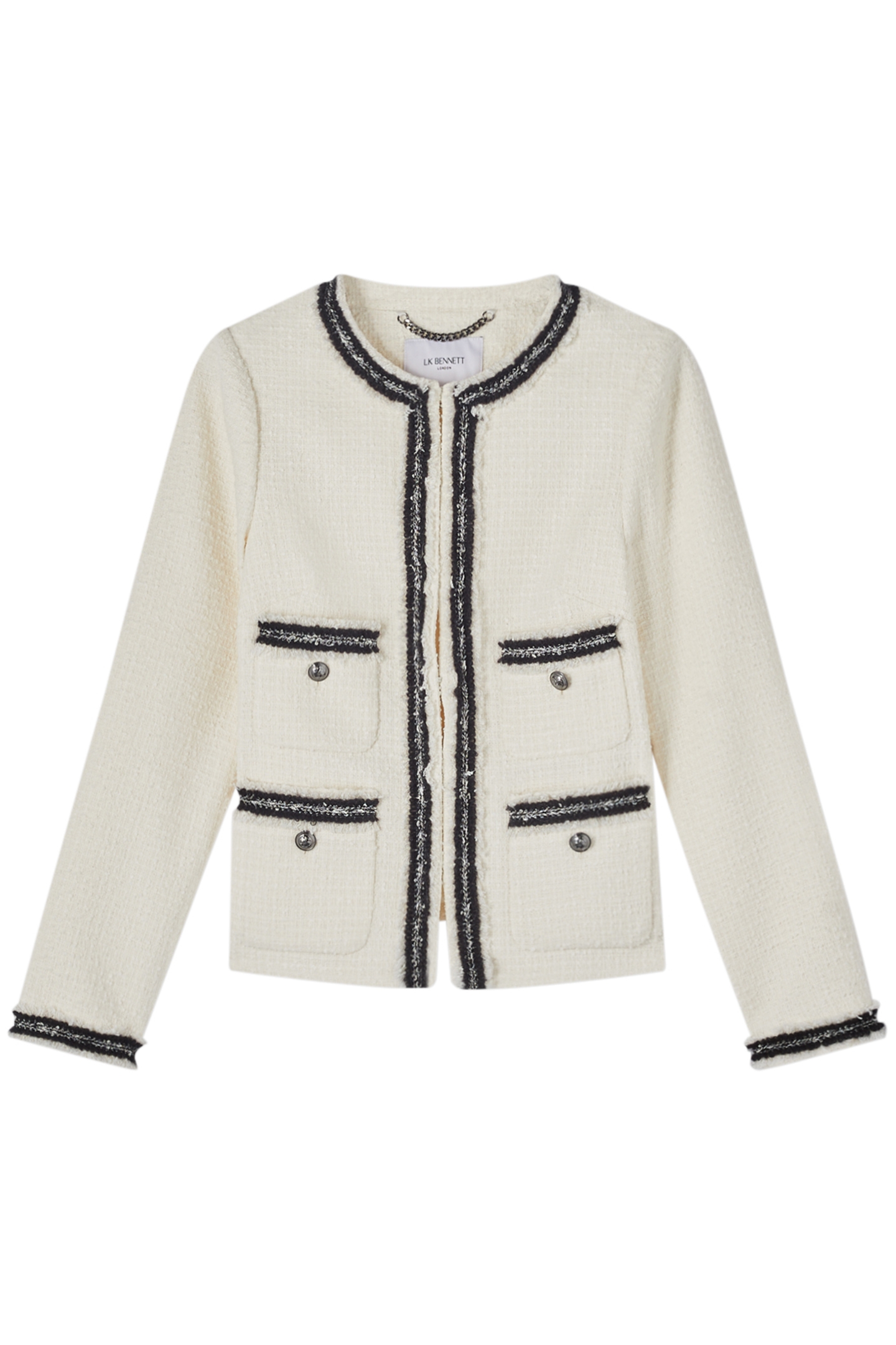 JK CHARLIE TWEED JACKET CREAM 3