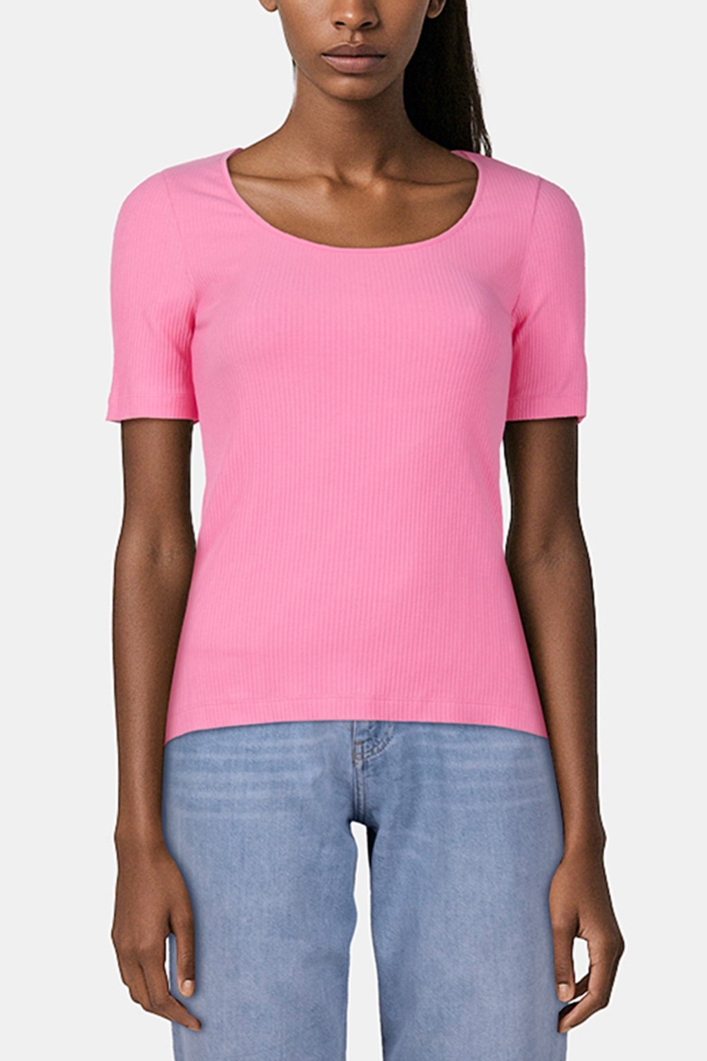 ORGANIC RIB SHIRT SORBET PINK 1