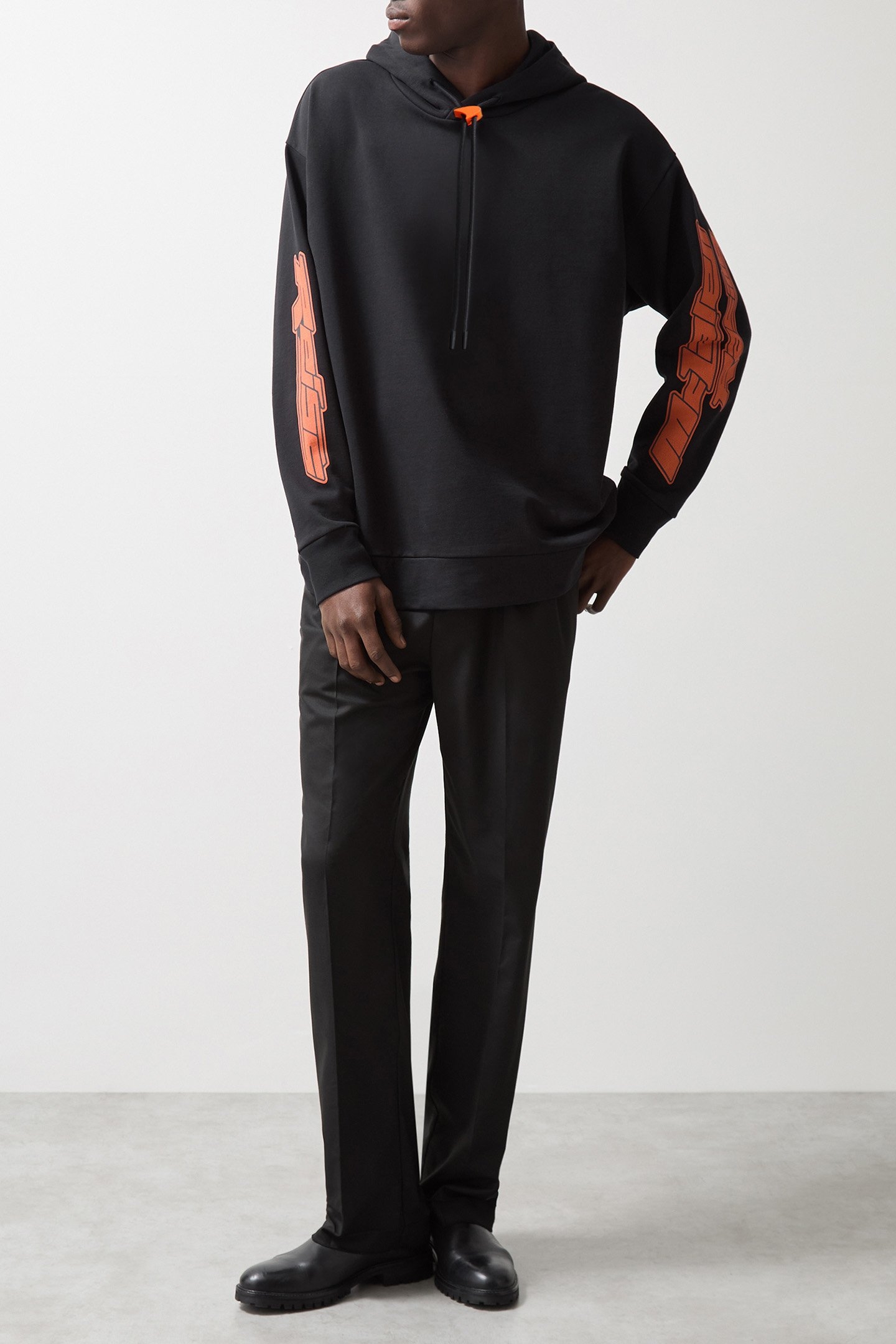 ZAK LS OVERSIZED MCLAREN RACING PRINTED HOODY BLACK 3