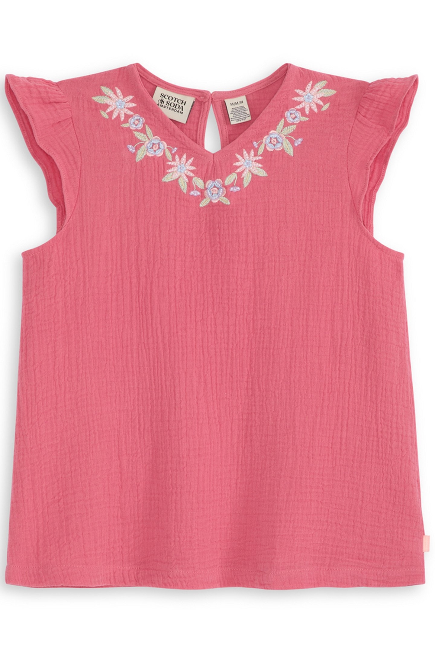 S&S BIG GIRLS 2PC FASHION TOP & DENIM PANT SET PINK/BROWN 3