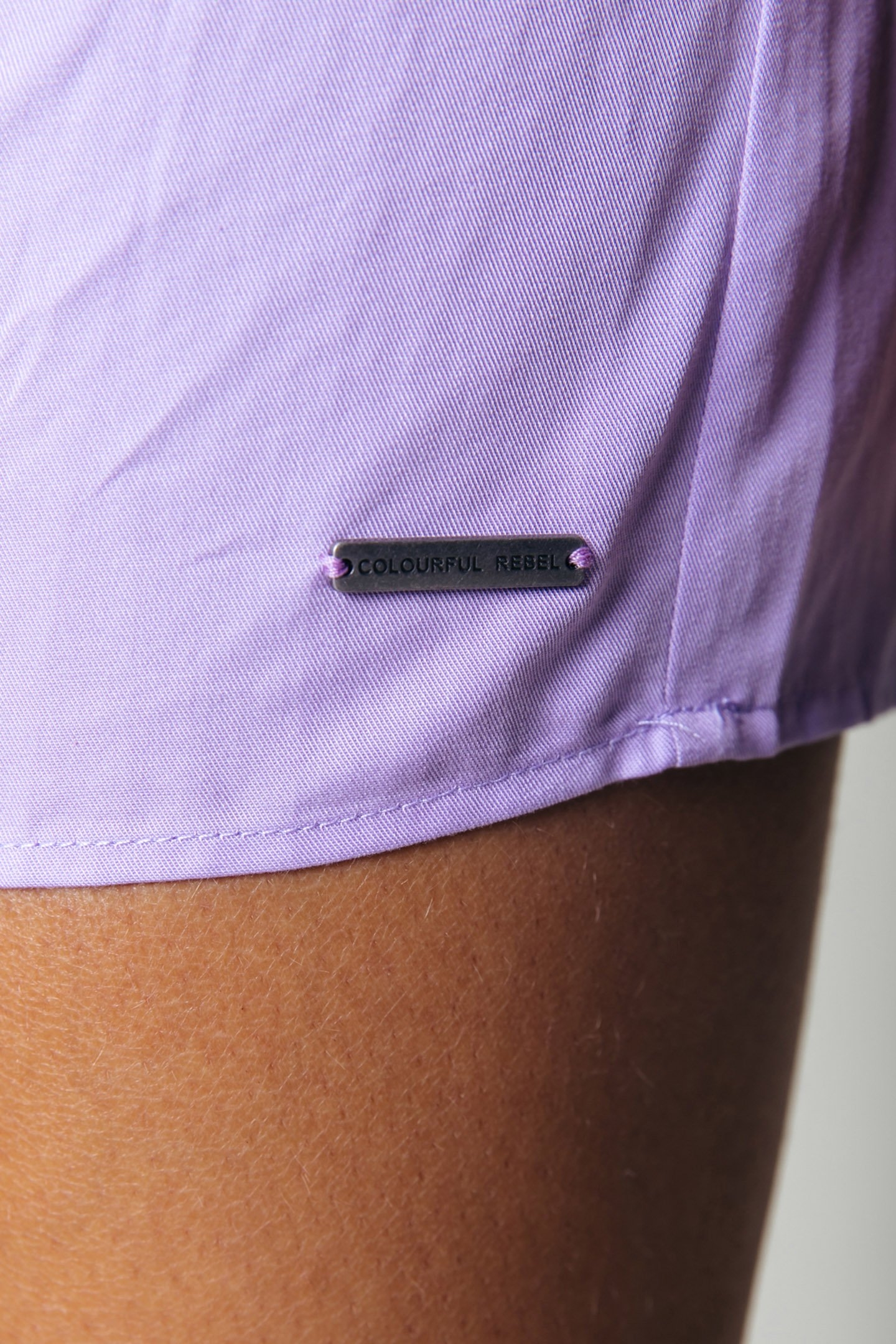 RUNA UNI FAKE WRAP DRESS LS PASTEL LILAC 8