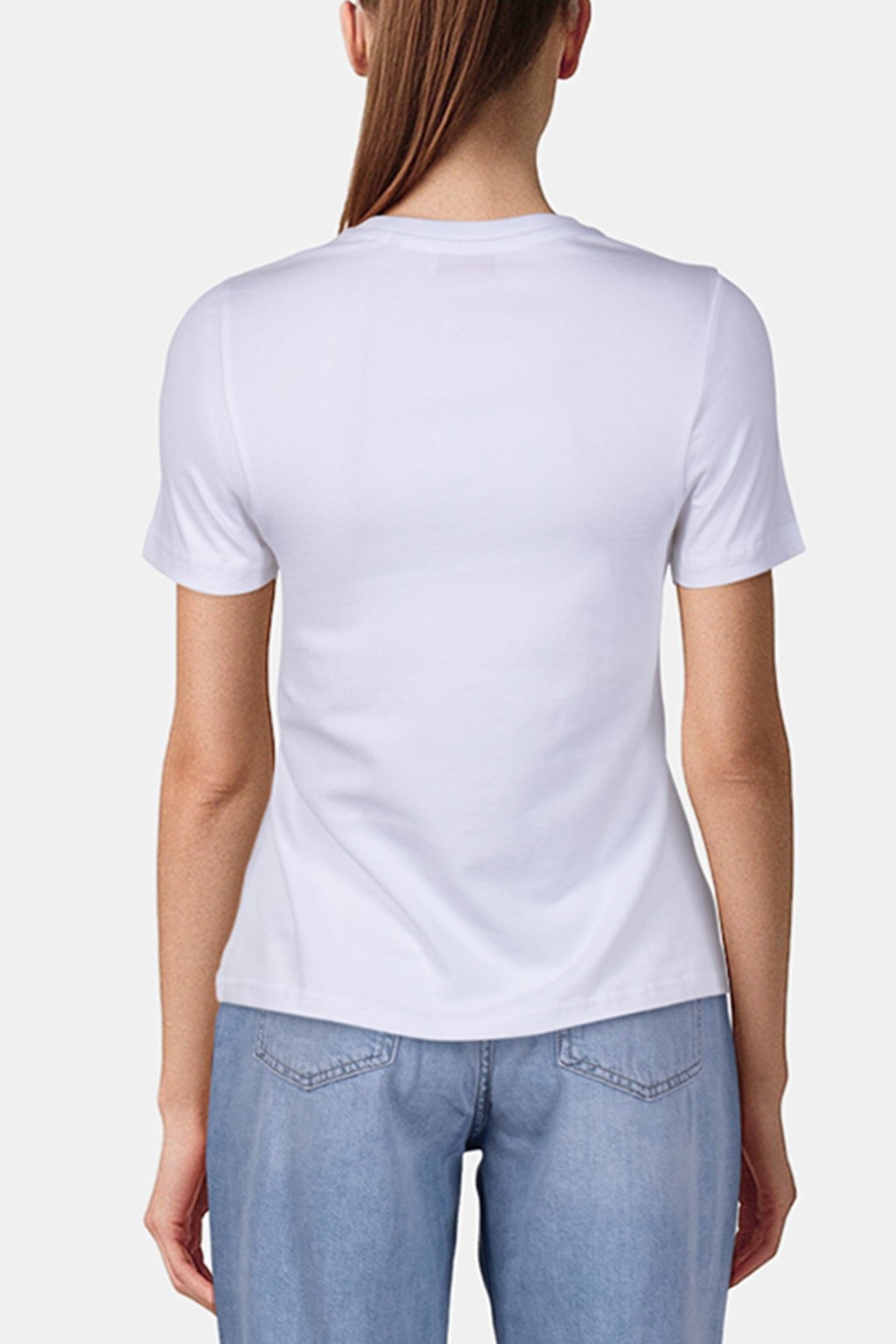 SLIM FIT T-SHIRT LOGO HOTFIX ORGANIC WHITE 2