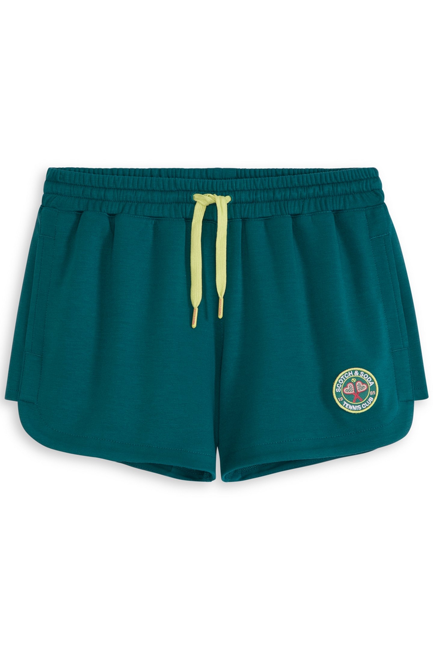 S&S GIRLS TENNIS GROUP DOUBLE KNIT SHORT MIDNIGHT TURQ 1