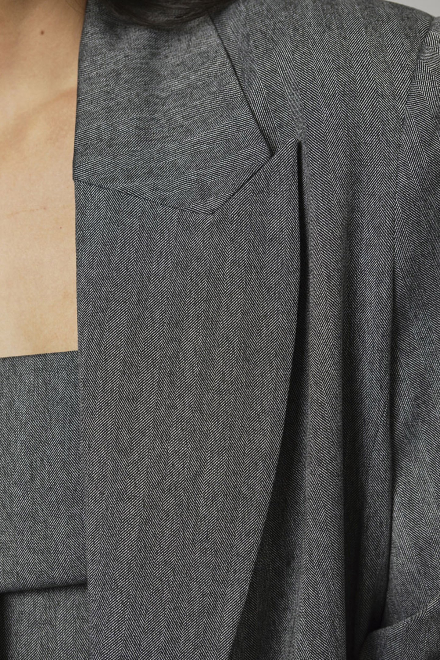 CETO HERRINGBONE BLAZER GRAPHITE 4