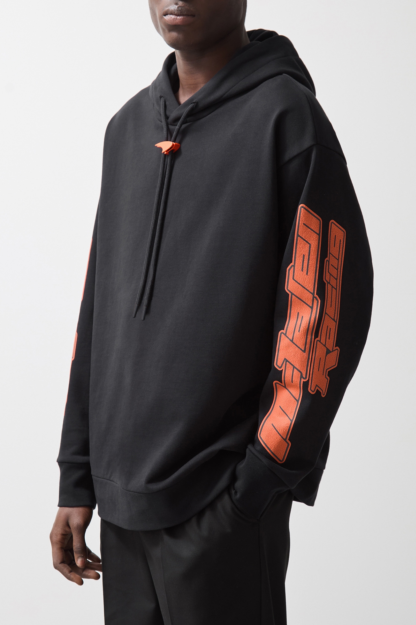 ZAK LS OVERSIZED MCLAREN RACING PRINTED HOODY BLACK 1