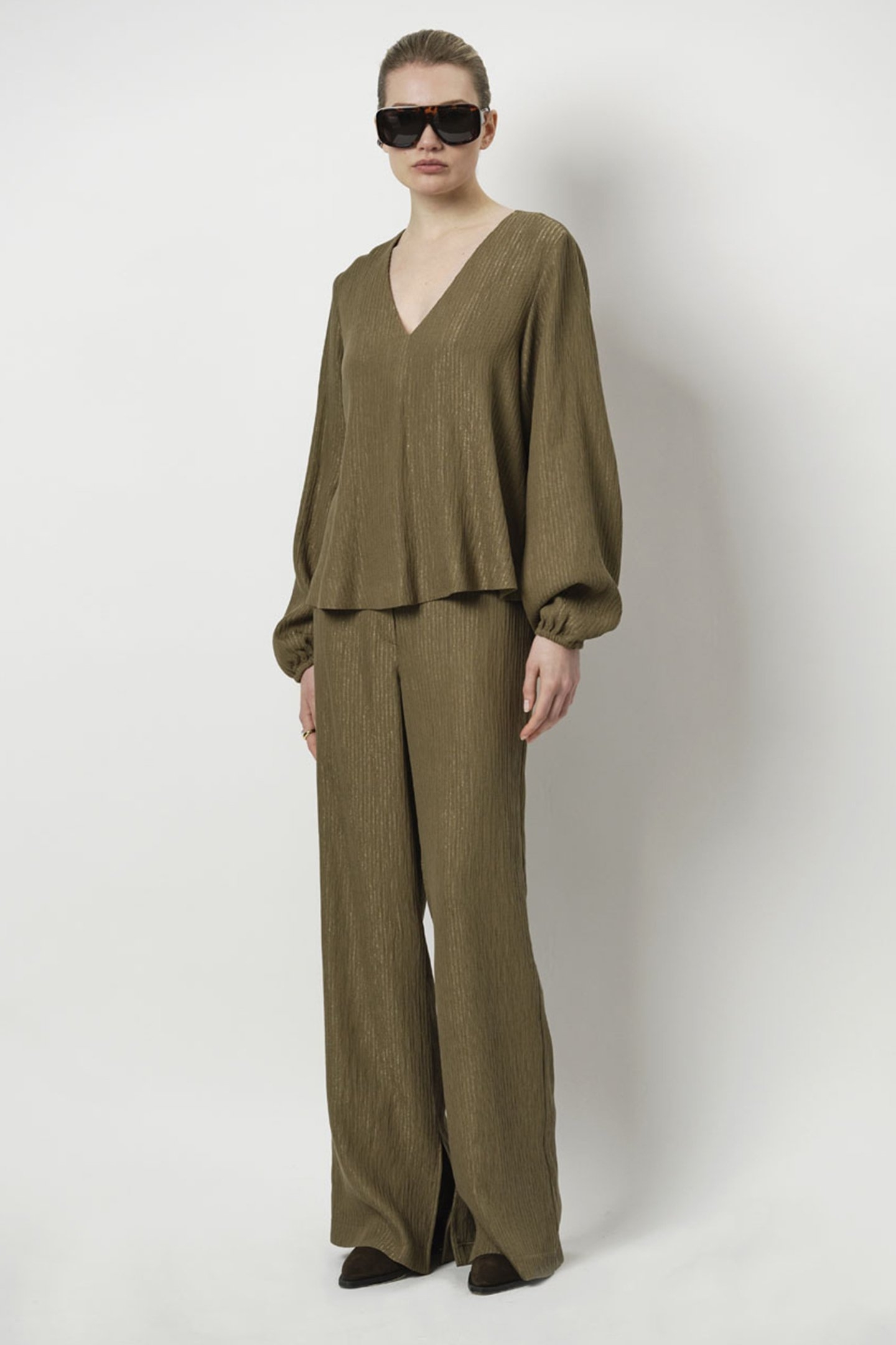 LIMA WIDE LEG PANTS OLIVE BALSAMIC 1