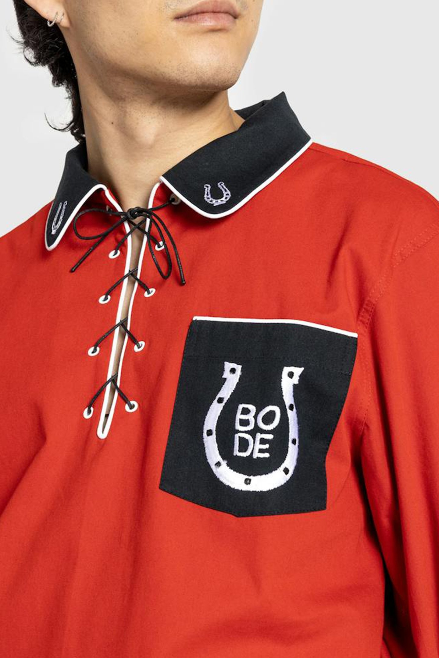 BODE – LUCKY HORSESHOE PULLOVER ECRU/BLACK 4