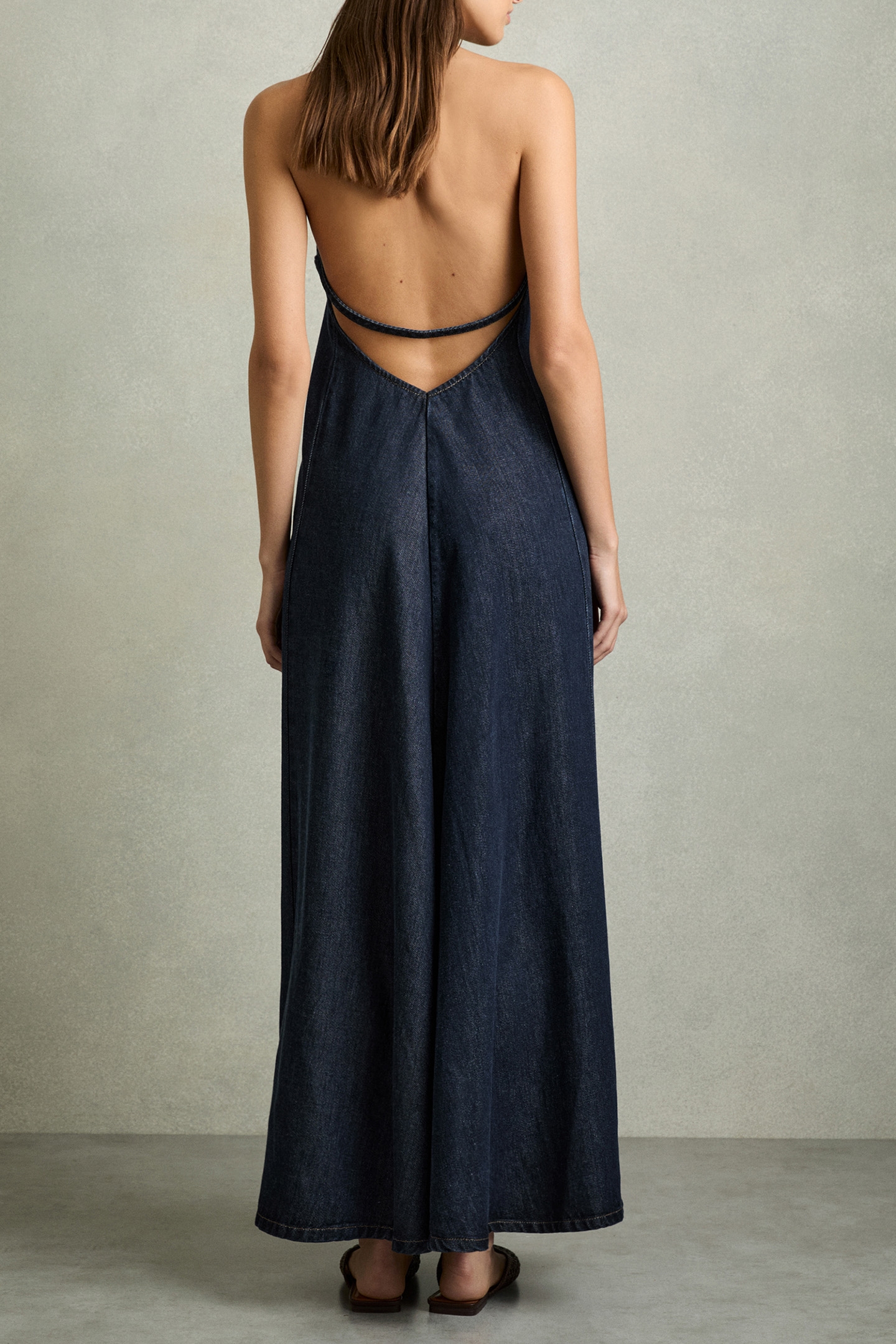 RACHEL DENIM MAXI DRESS INDIGO 2