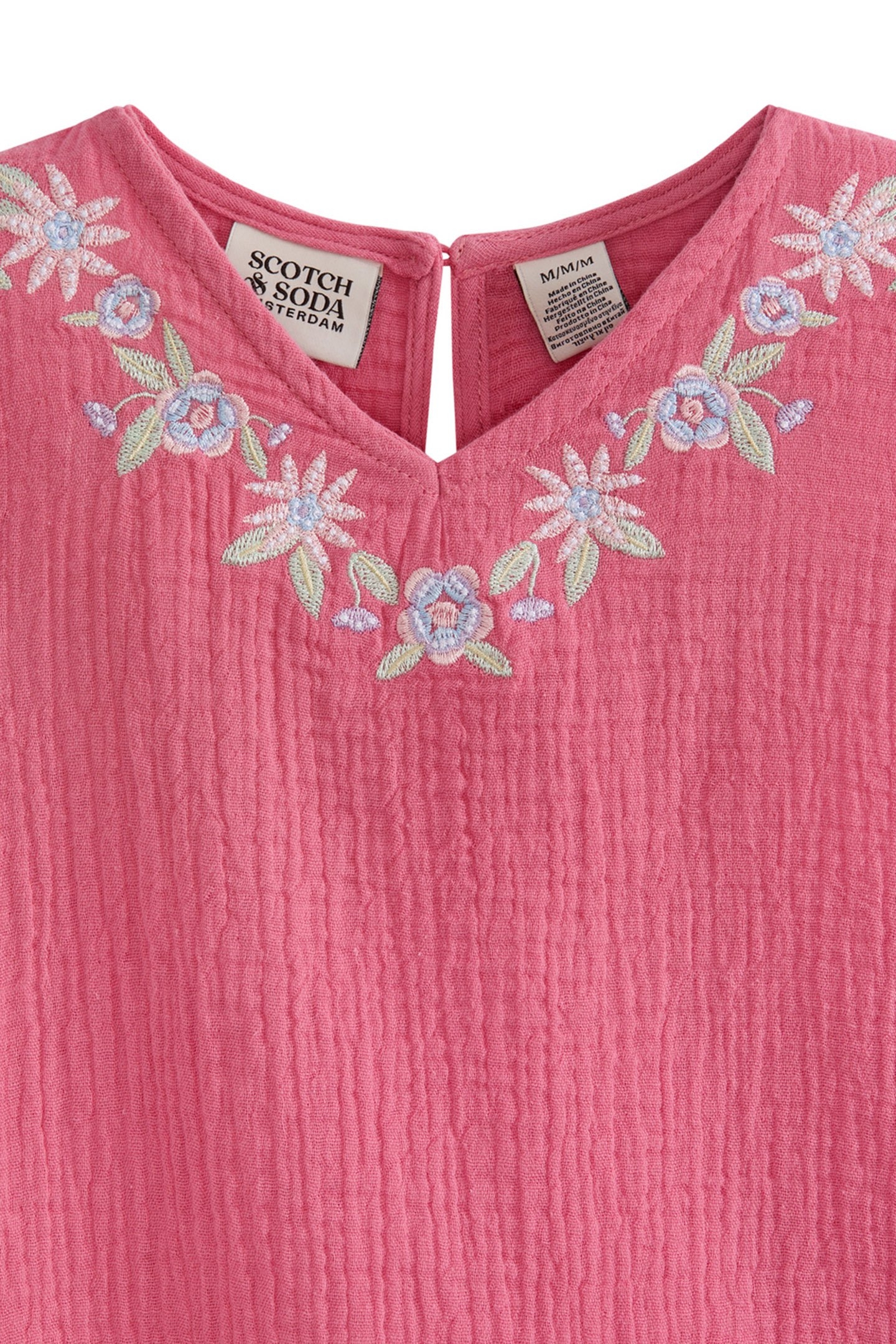 S&S GIRLS 2PC FASHION TOP & DENIM PANT SET PINK/BROWN 6