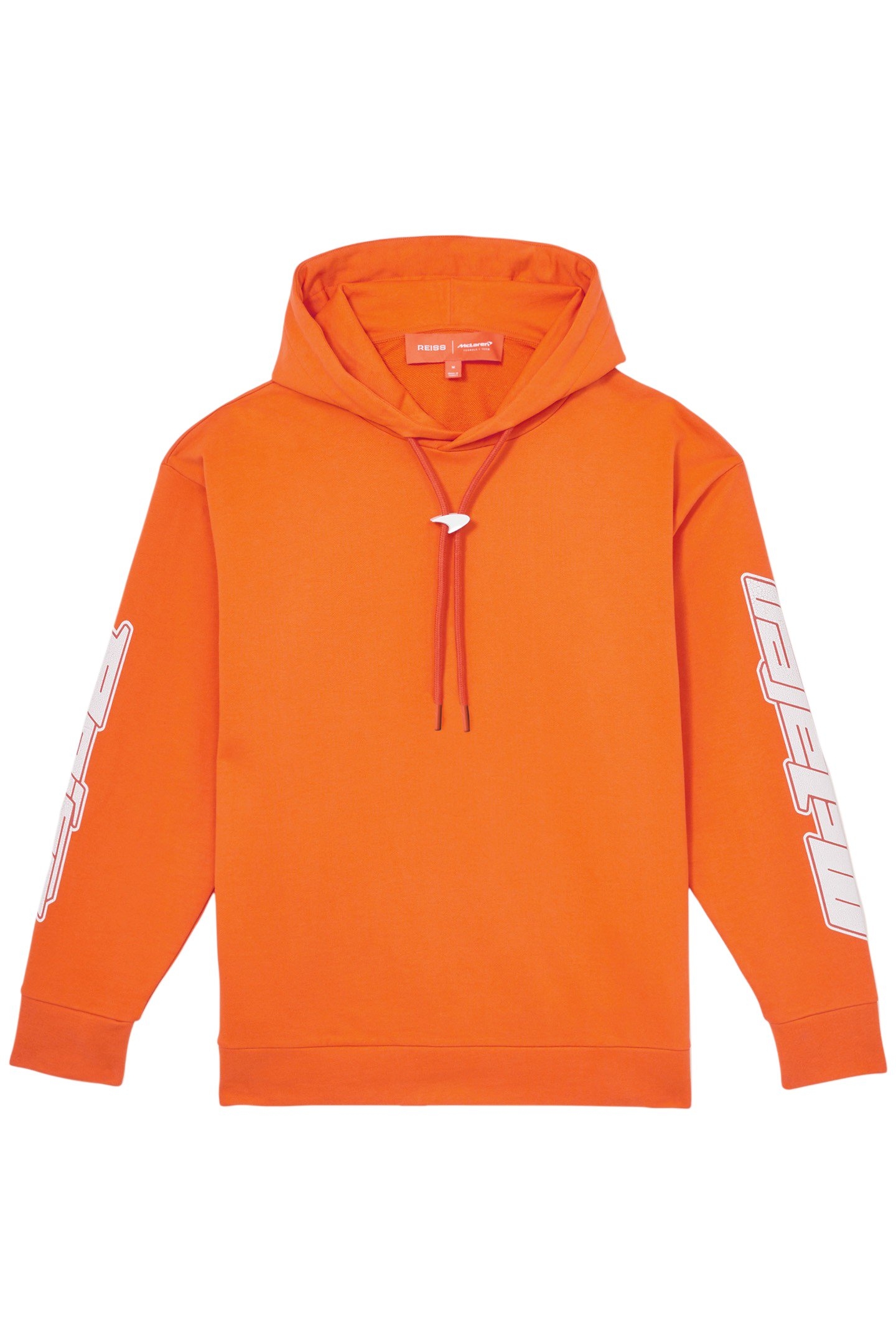 ZAK LS OVERSIZED MCLAREN RACING PRINTED HOODY PAPAYA ORANGE 3