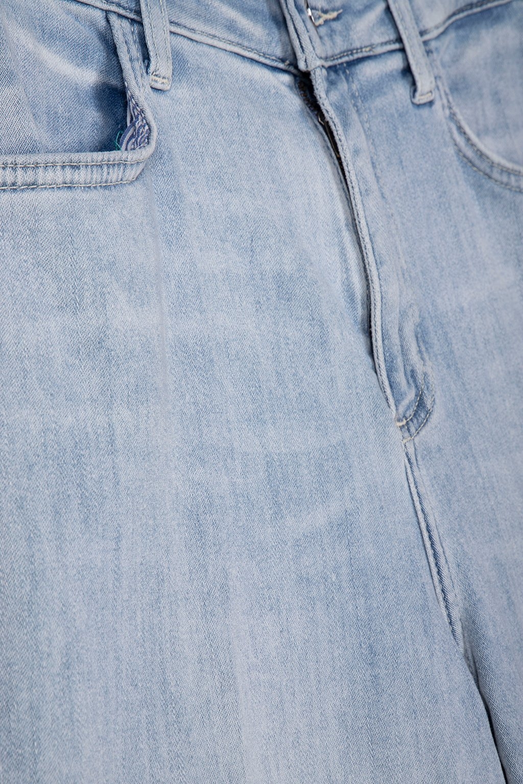 CULOTTE LIGHT BLUE SATIN DENIM DENIM BLUE 4