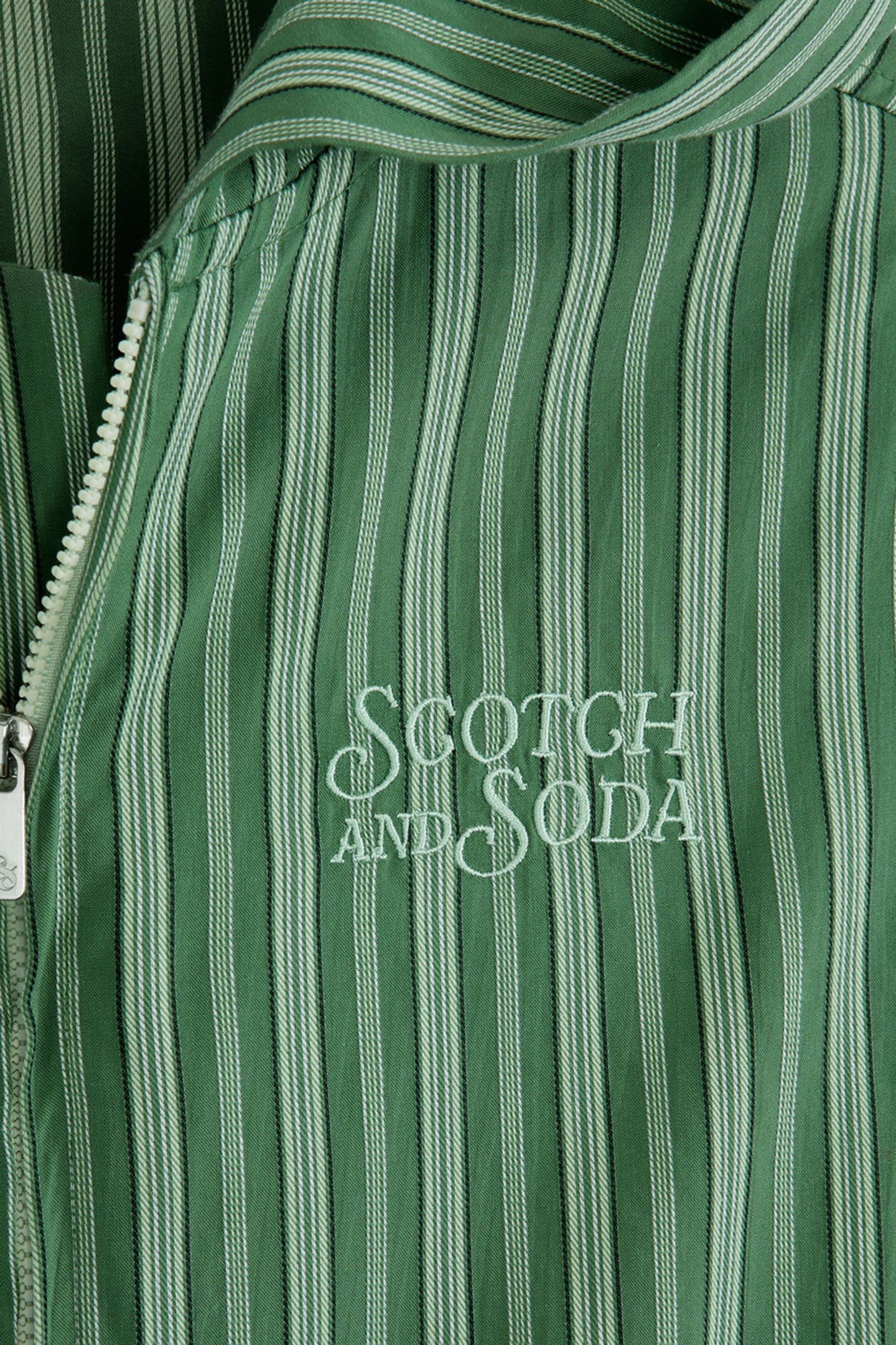 BOYS NOVELTY YD ZIP FRONT JACKET MEDIUM GREEN 4