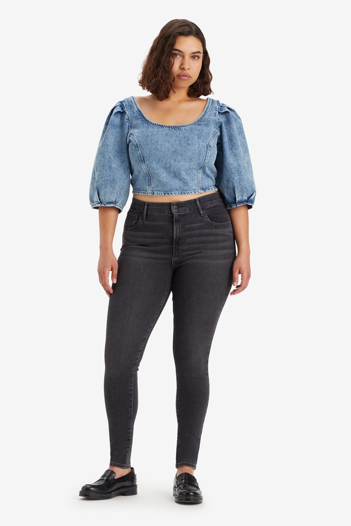 720 HIRISE SUPER SKINNY BLACK MUSTANG 5