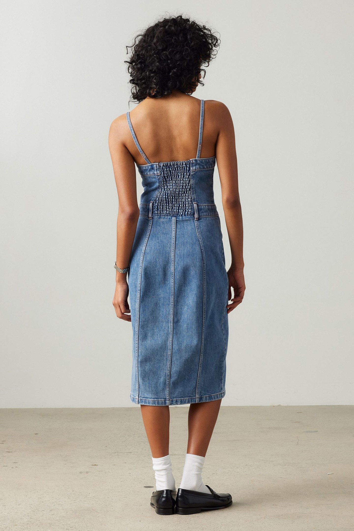 DENIM BUSTIER DRESS DREAMING OF BLUE 2