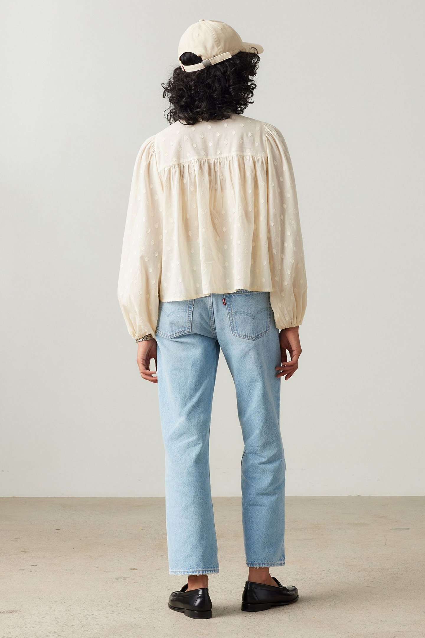 LUCIA BLOUSE WHITE SWAN 2