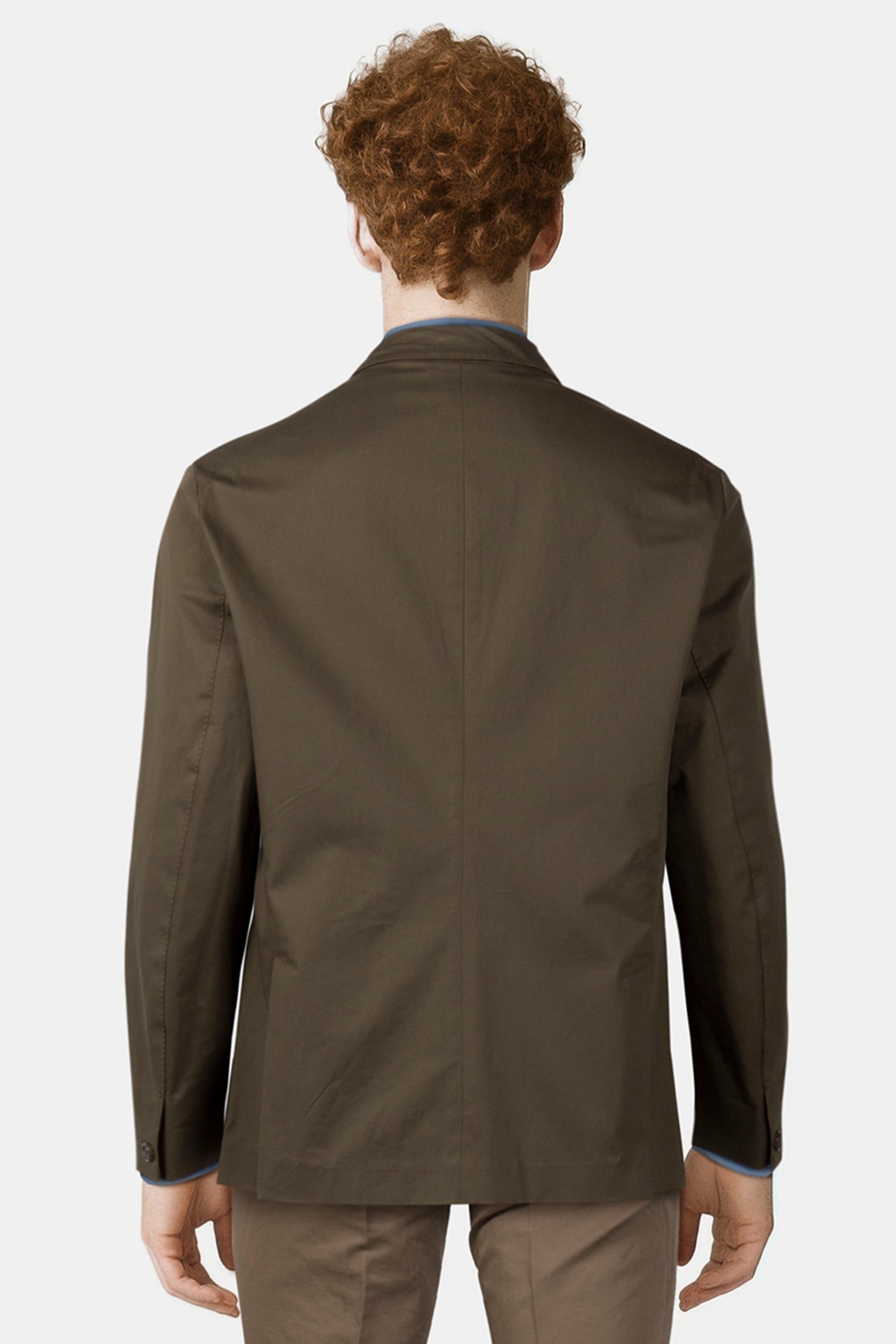 MENS 2 BUTTON SB JACKET VERY DARK GREEN 2