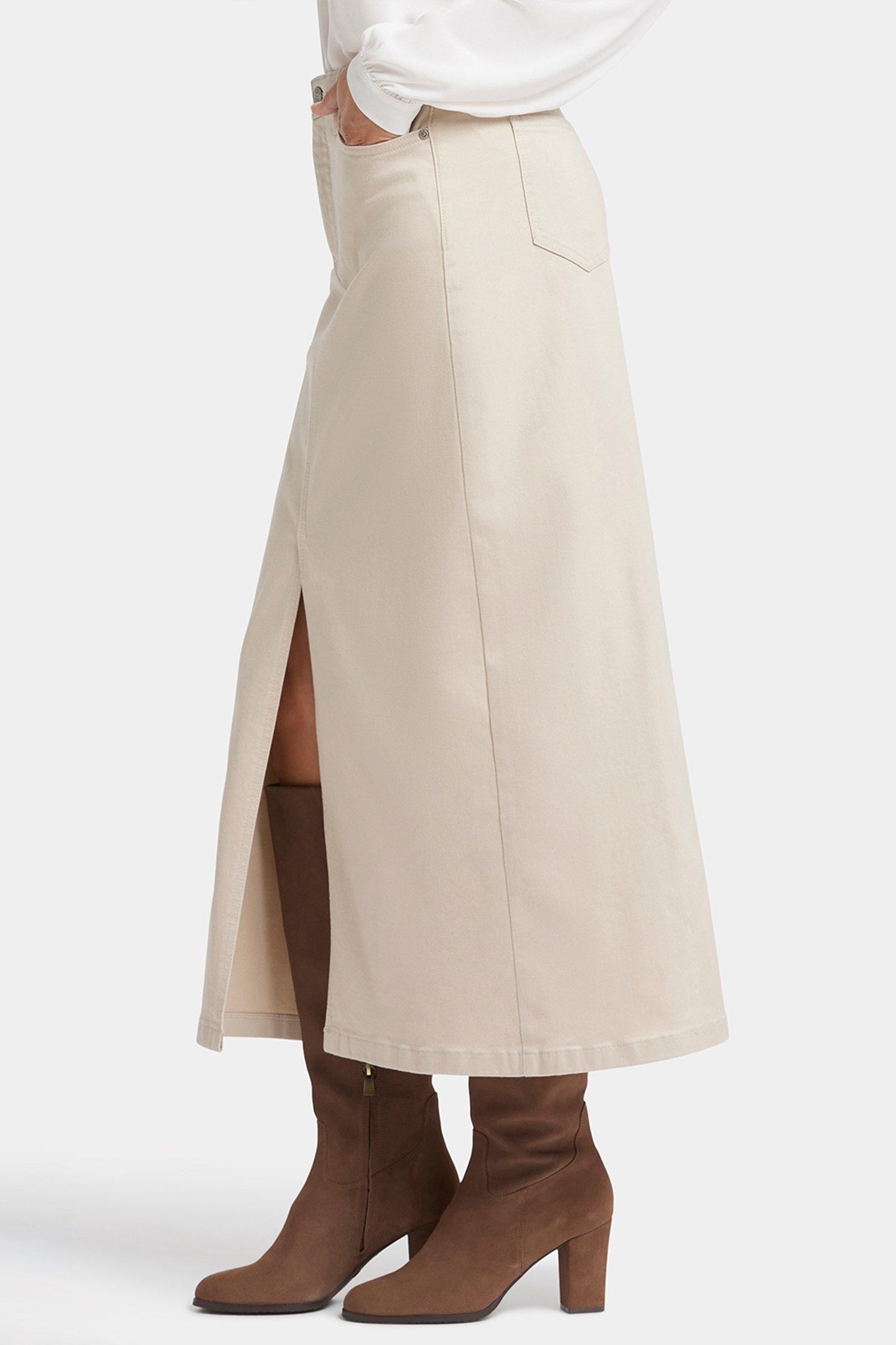 HIGH RISE LONG SKIRT FEATHER 5