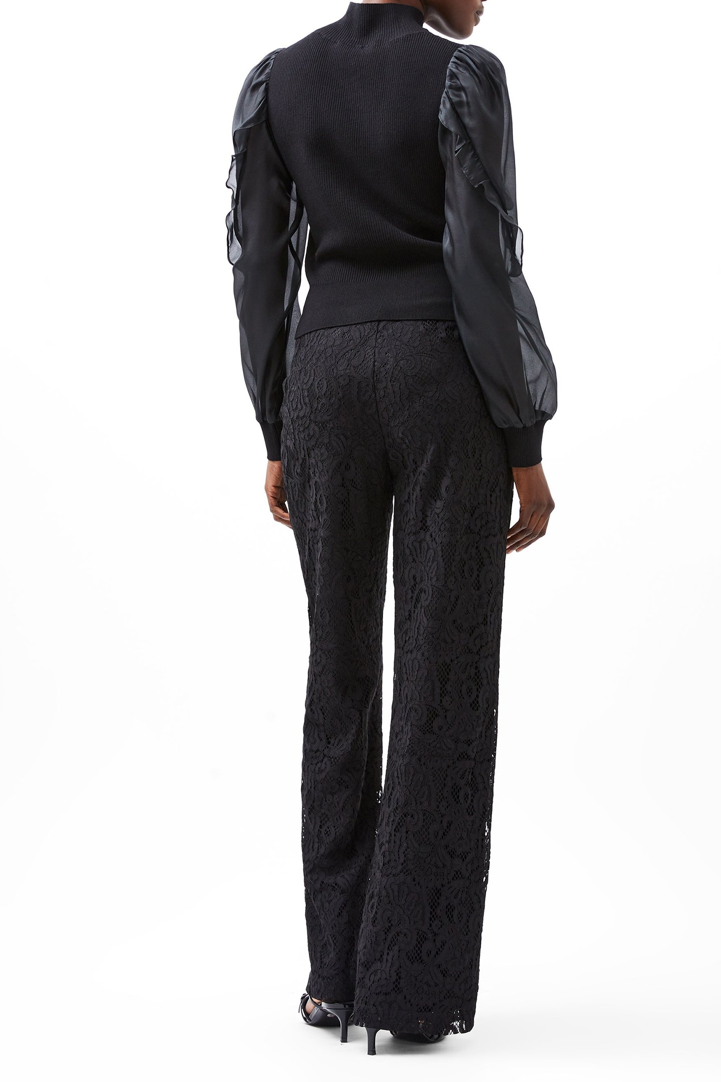 KRISTA ORGANZA PUFF SLV TOP BLACKOUT 2