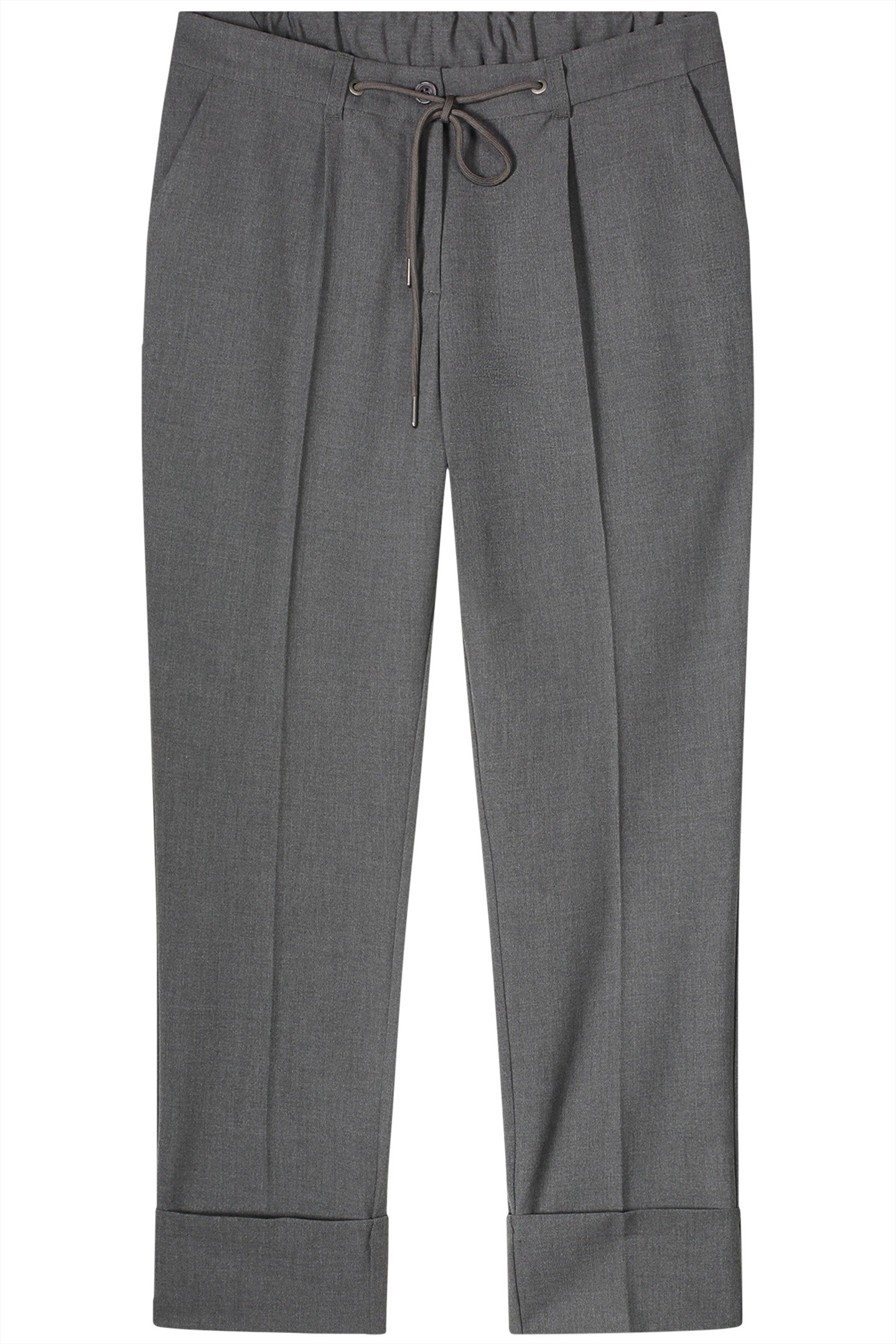 TROUSERS VISCOSE BLEND STRETCH GREYS 1