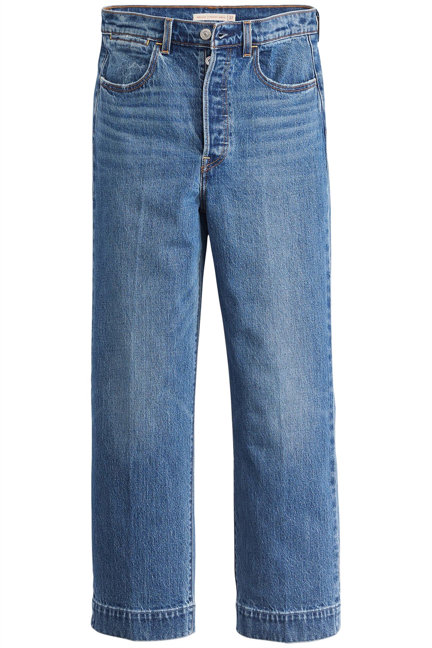 RIBCAGE STRAIGHT JEAN WITH TAILORED ANKLE IN BLUE 4