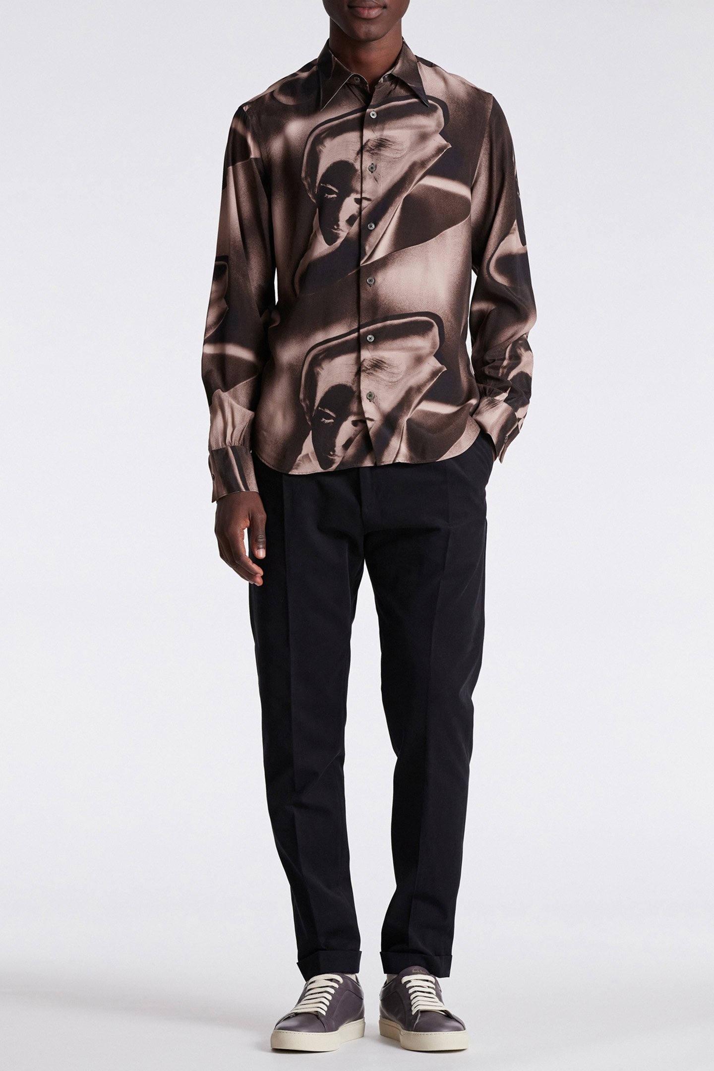 GENTS S/C SLIM SHIRT PRINTED 3