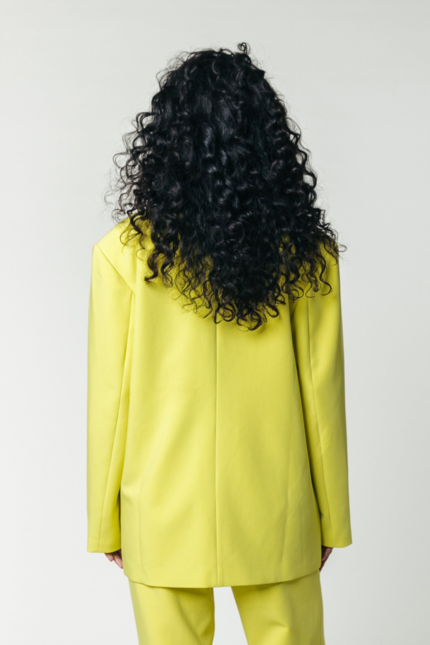 GEMMA SINGLE BREASTED OVERSIZED BLAZER NEON LIME 2