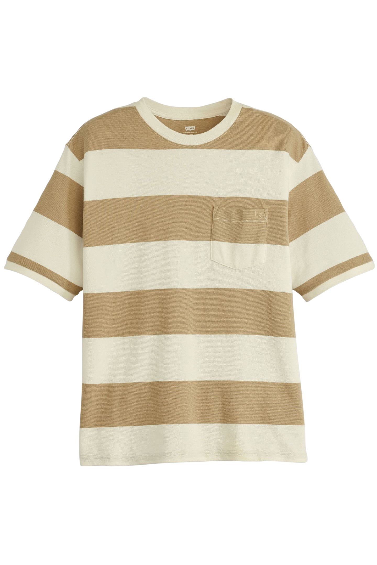 HALF SLEEVE PIQUE TEE RIGBY STRIPE CHINO 3