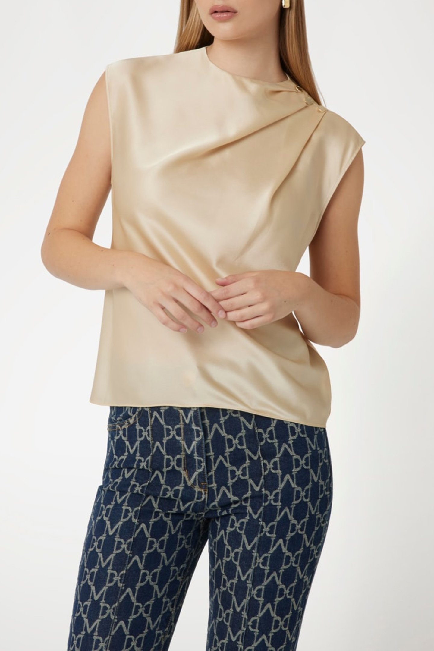 JOSETTE SS BLOUSE CALM SANDS 1