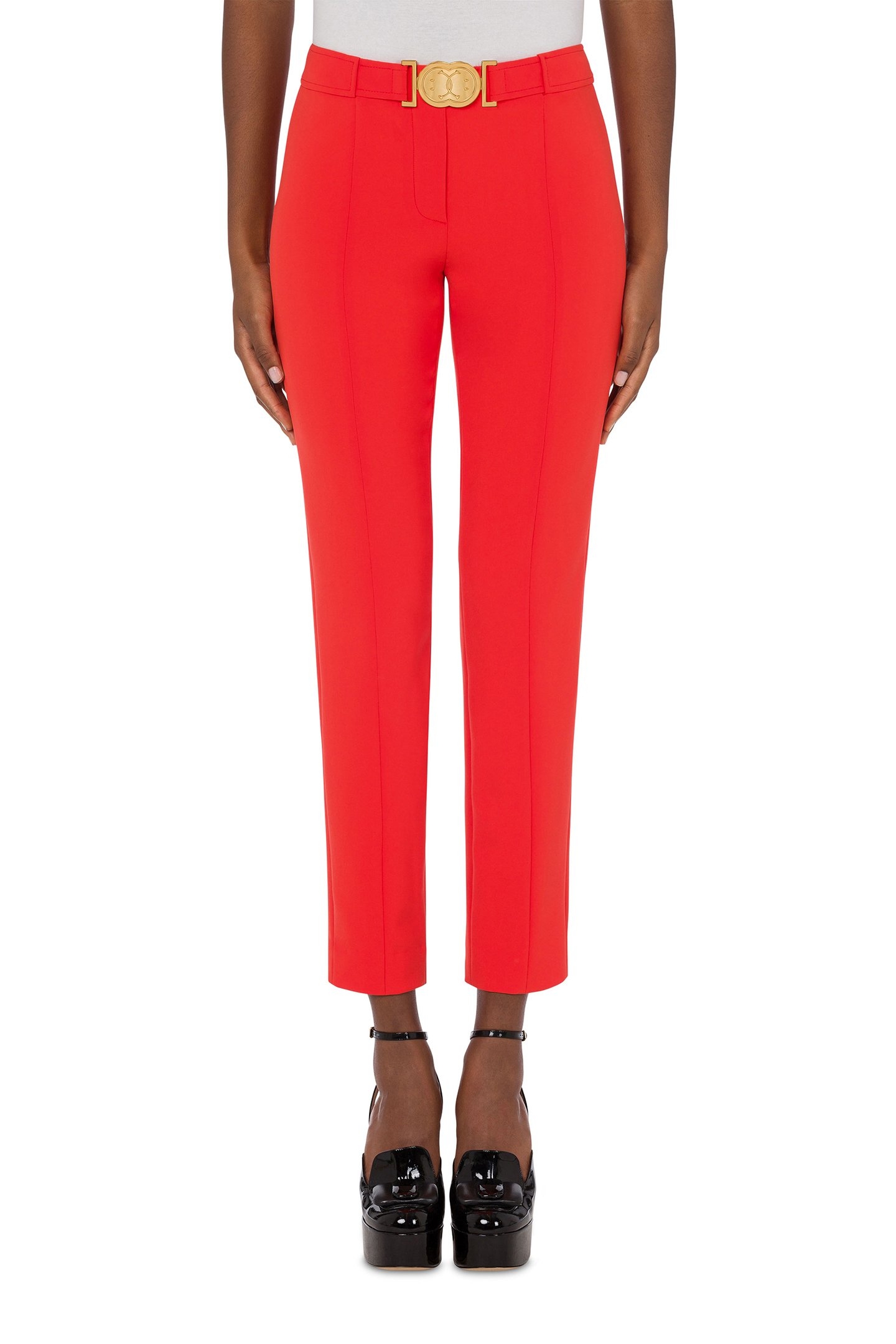 DOUBLE SMILEY® CRÊPE TROUSERS RED 1