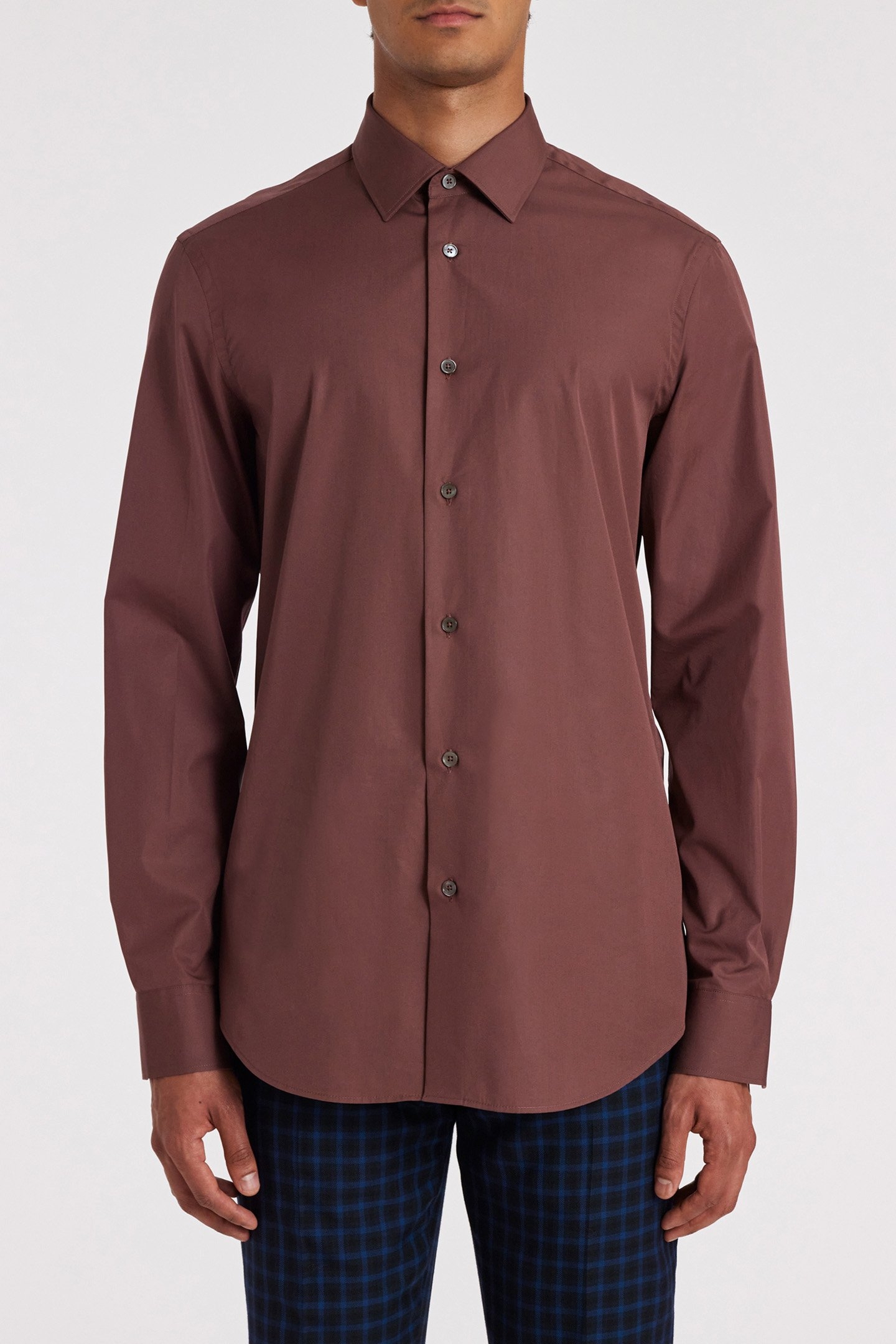 S/C TAILORED FIT SHIRT DK 1