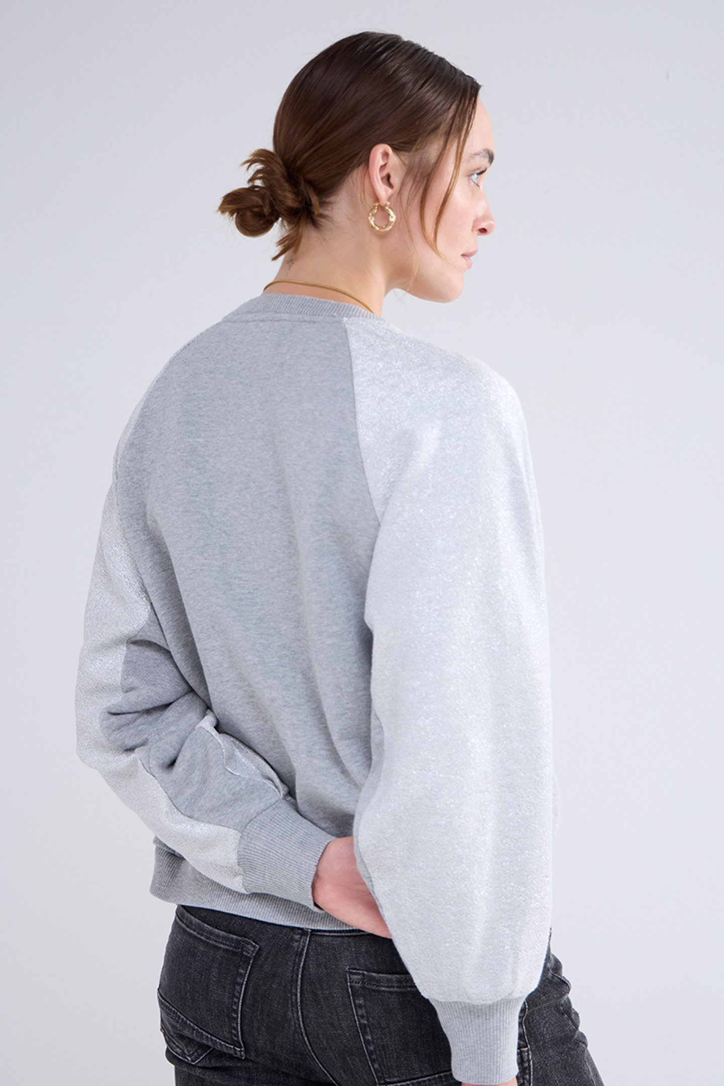 LOOSE FIT COATED SWEAT GREYS 2