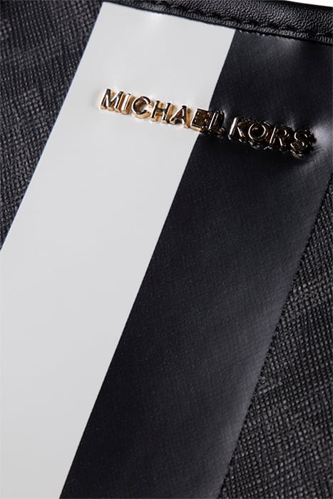 LARGE TOTE BAG IN SIGNATURE LOGO PRINT IN BLACK AND WHITE 6