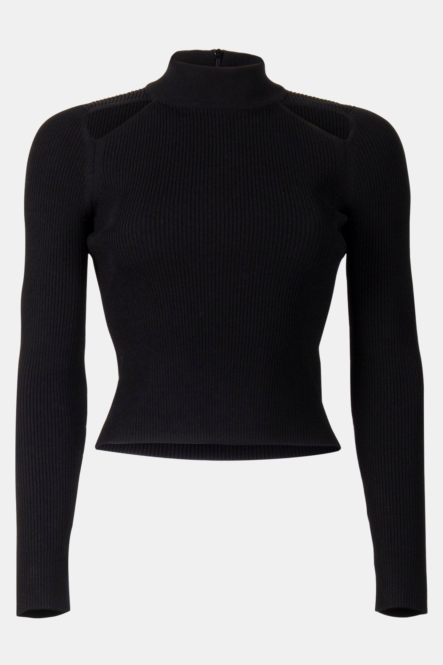 CUTOUT SWEATER IN BLACK 3