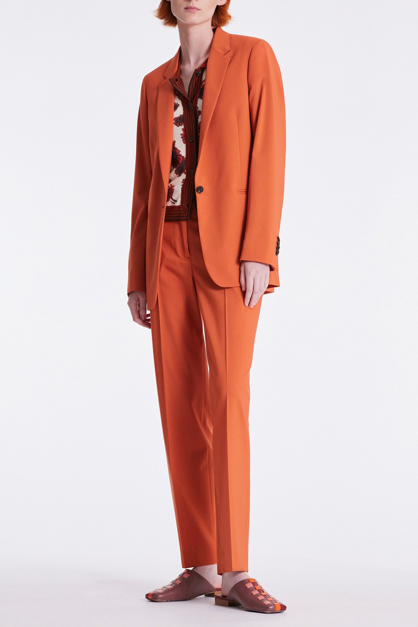 WOMENS TROUSERS DARK ORANGE 3