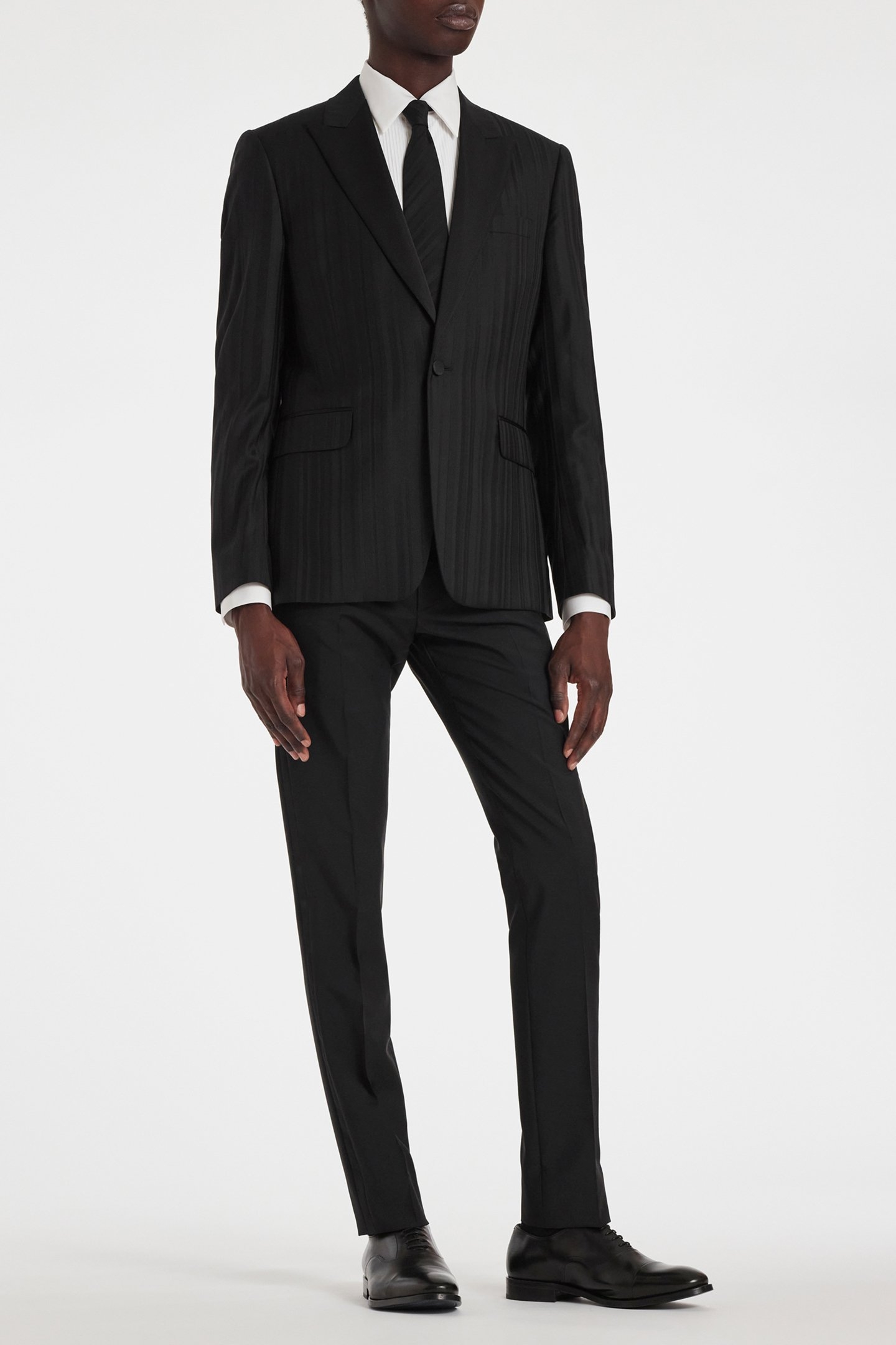 MENS EVENING 1 BUTTON JACKET BLACK 3