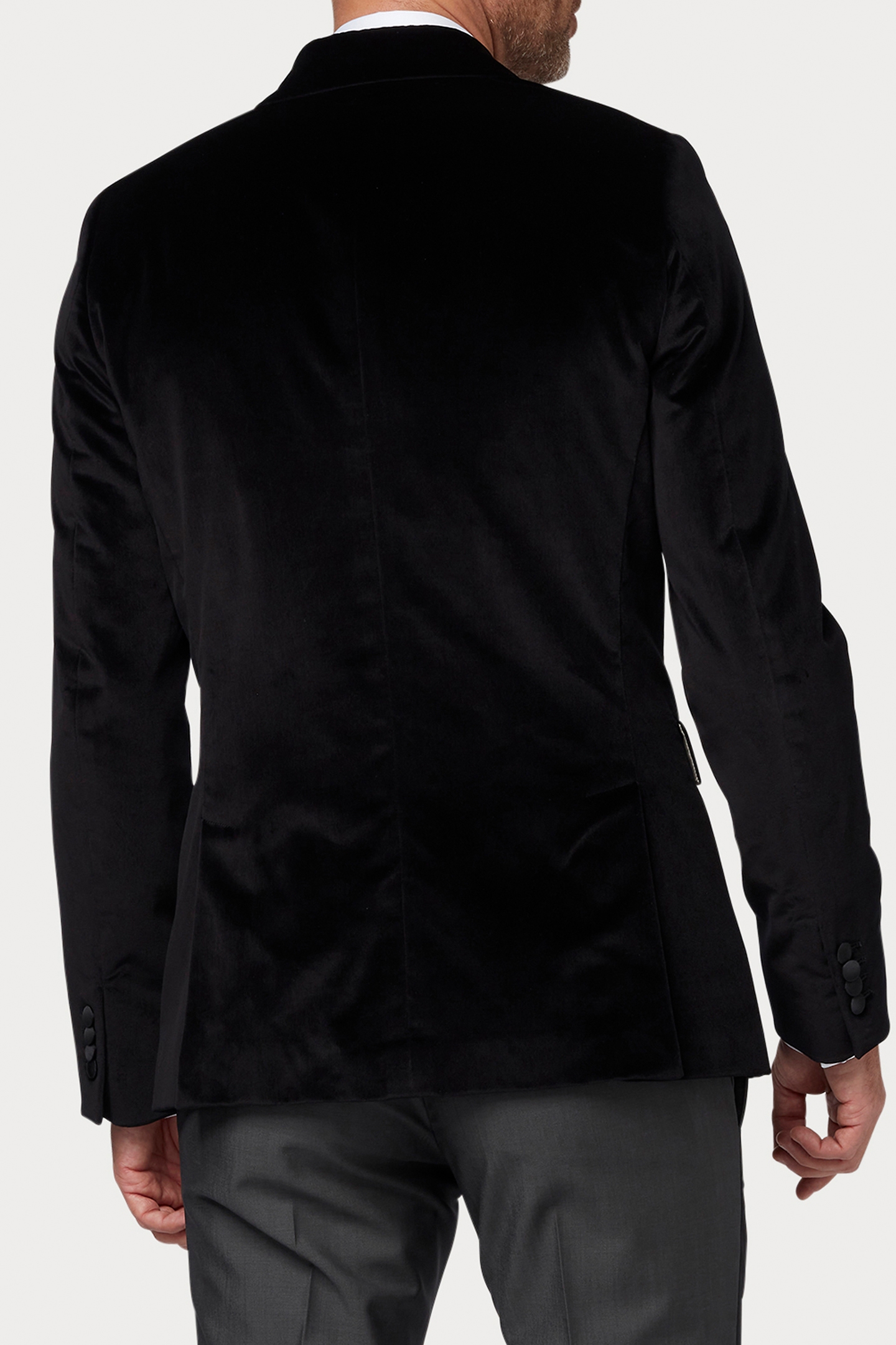 MENS 2 BUTTON JACKET BLACK 2
