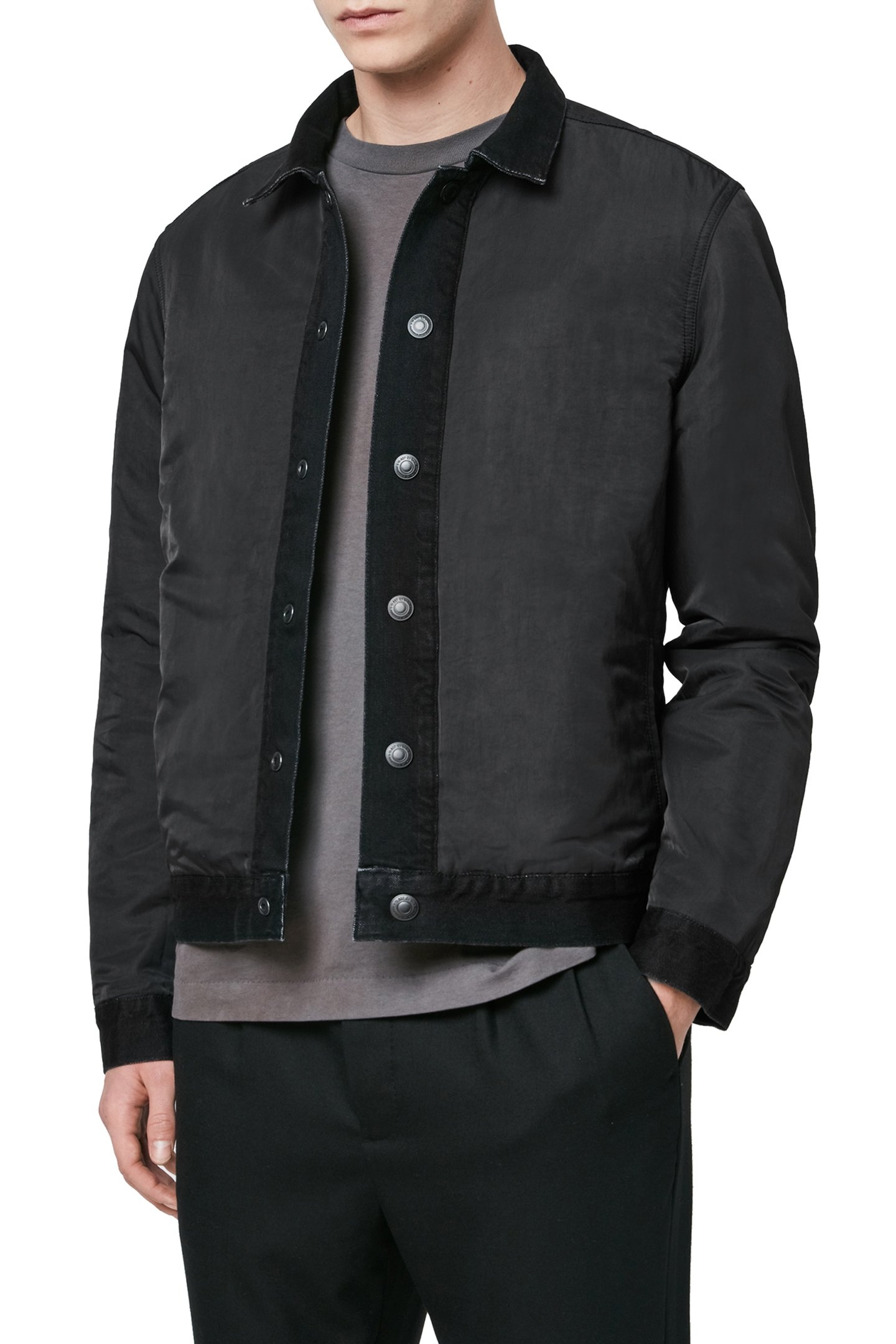 BRIND JACKET WASHED BLACK/BLACK 4
