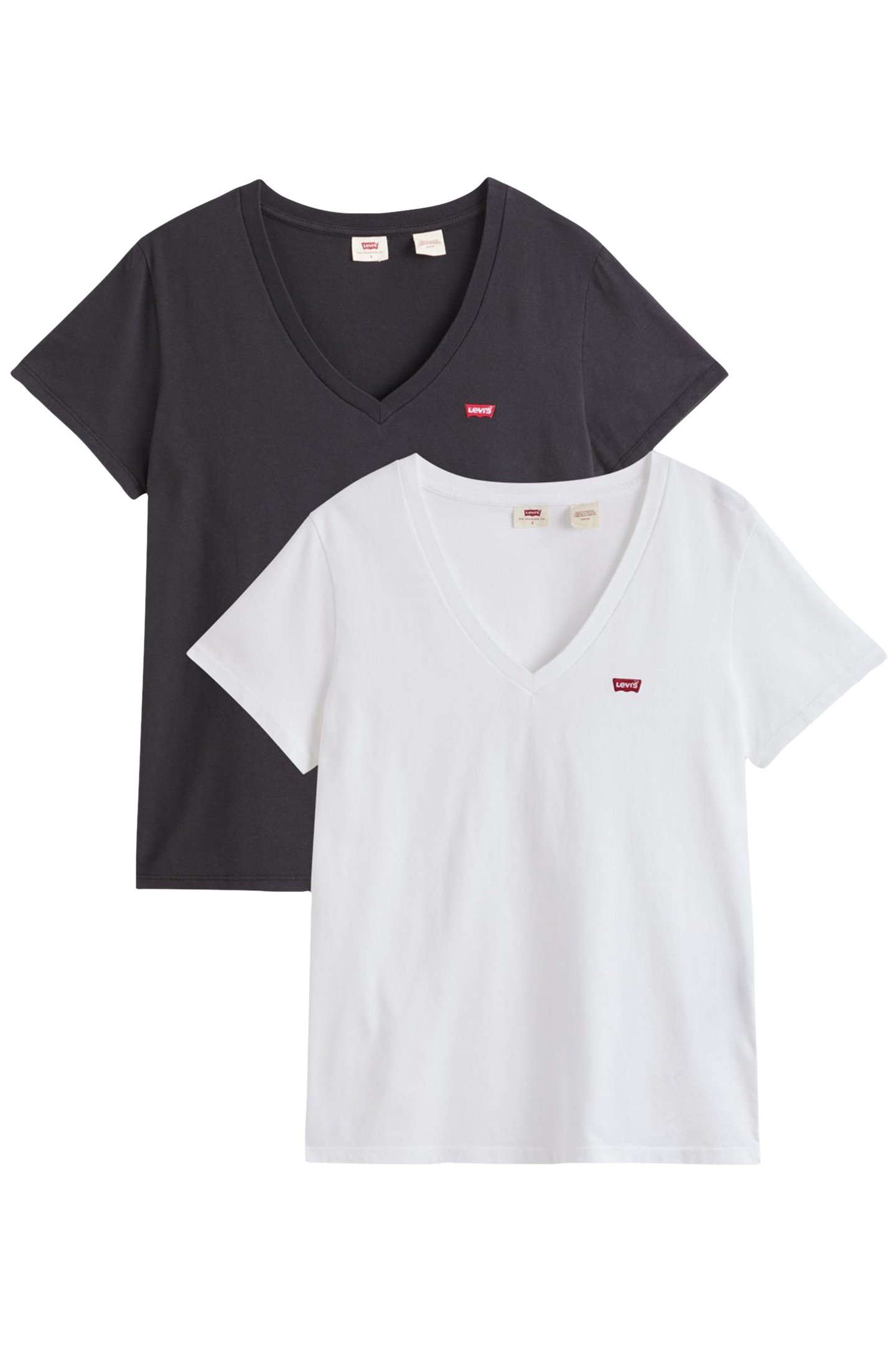 2PACK VNECK TEE 2 PACK V NECK WHITE 1