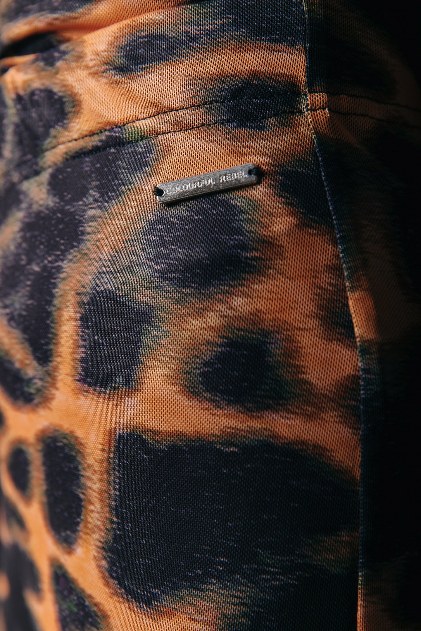 ANIMAL MESH EXTRA FLARE PANTS MANDARIN ORANGE 4