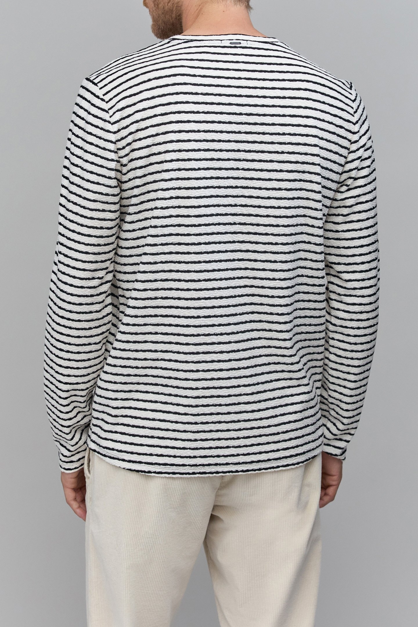 LONG-SLEEVED TERRY CLOTH SAILOR T-SHIRT 2