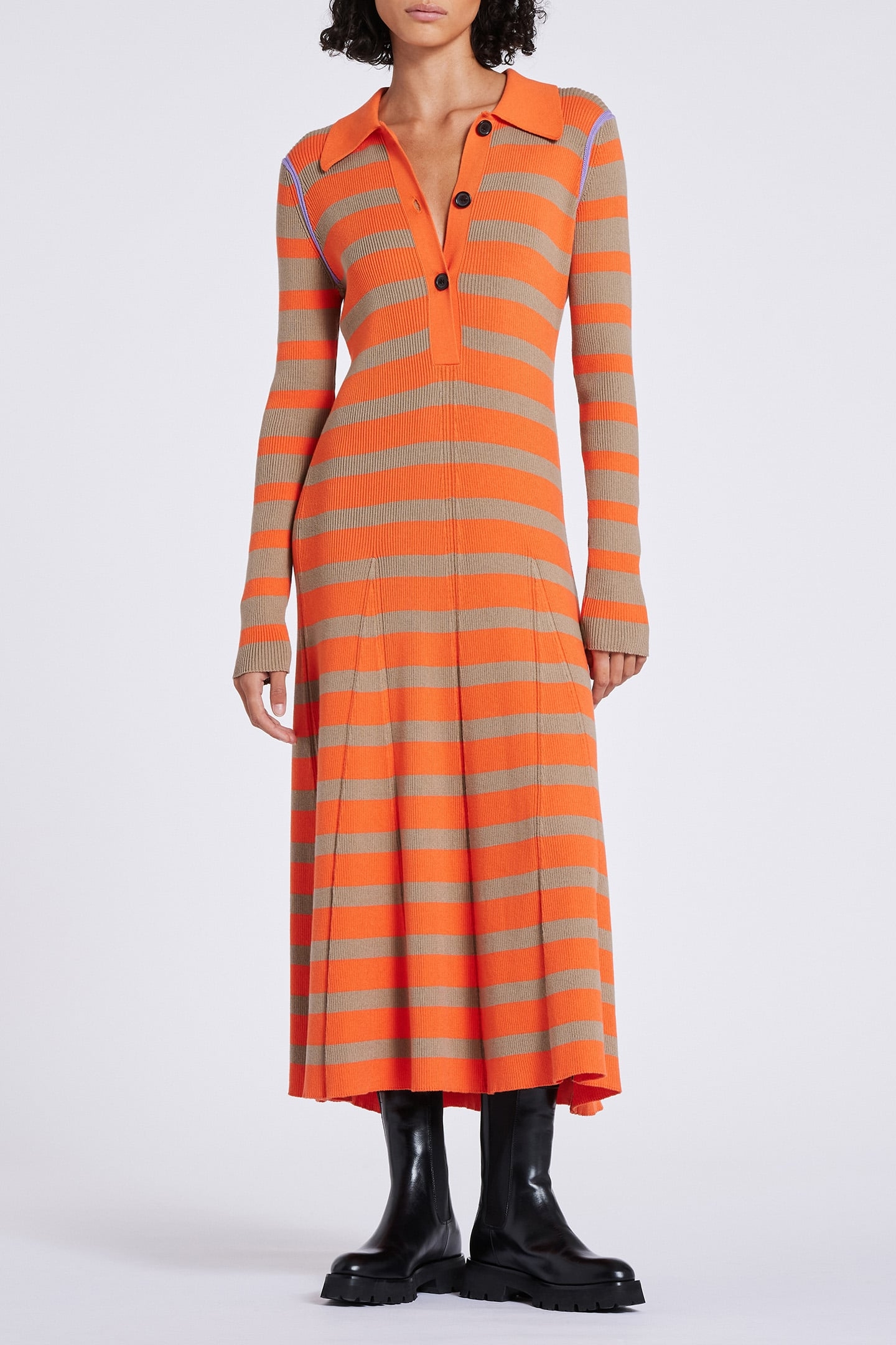 WOMENS KNITTED DRESS GOOSE BEAK 1