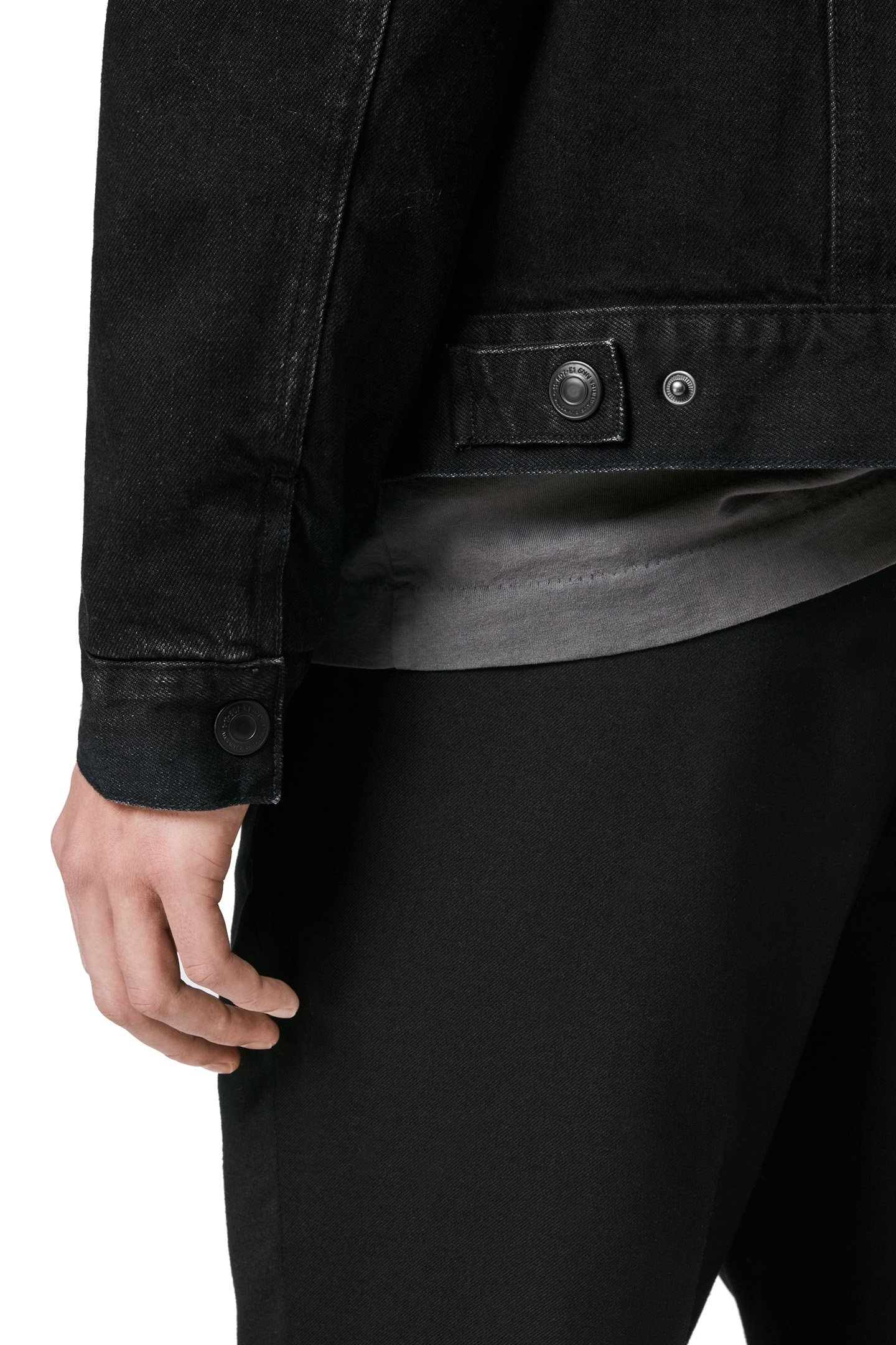 BRIND JACKET WASHED BLACK/BLACK 7