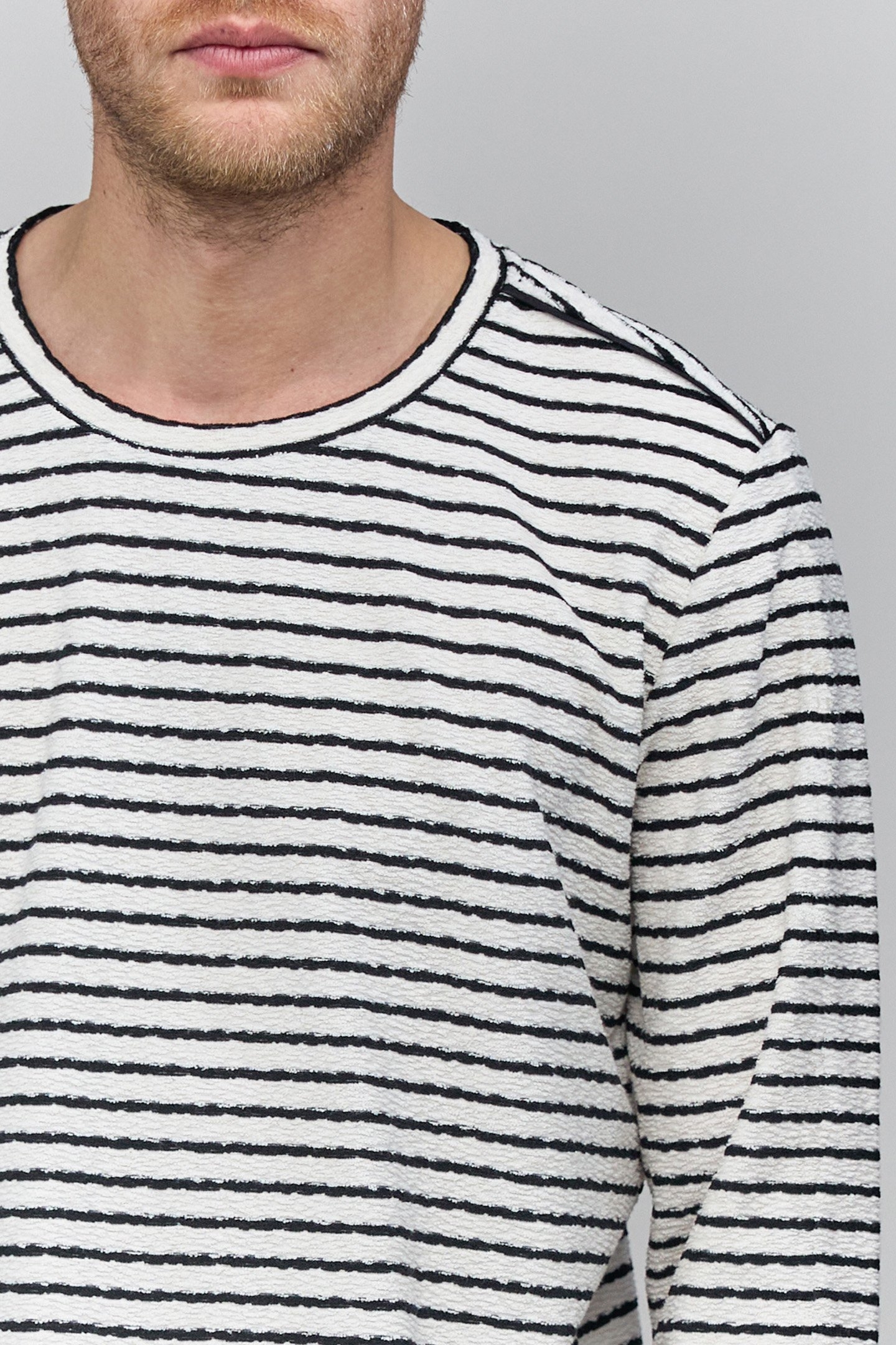 LONG-SLEEVED TERRY CLOTH SAILOR T-SHIRT 4