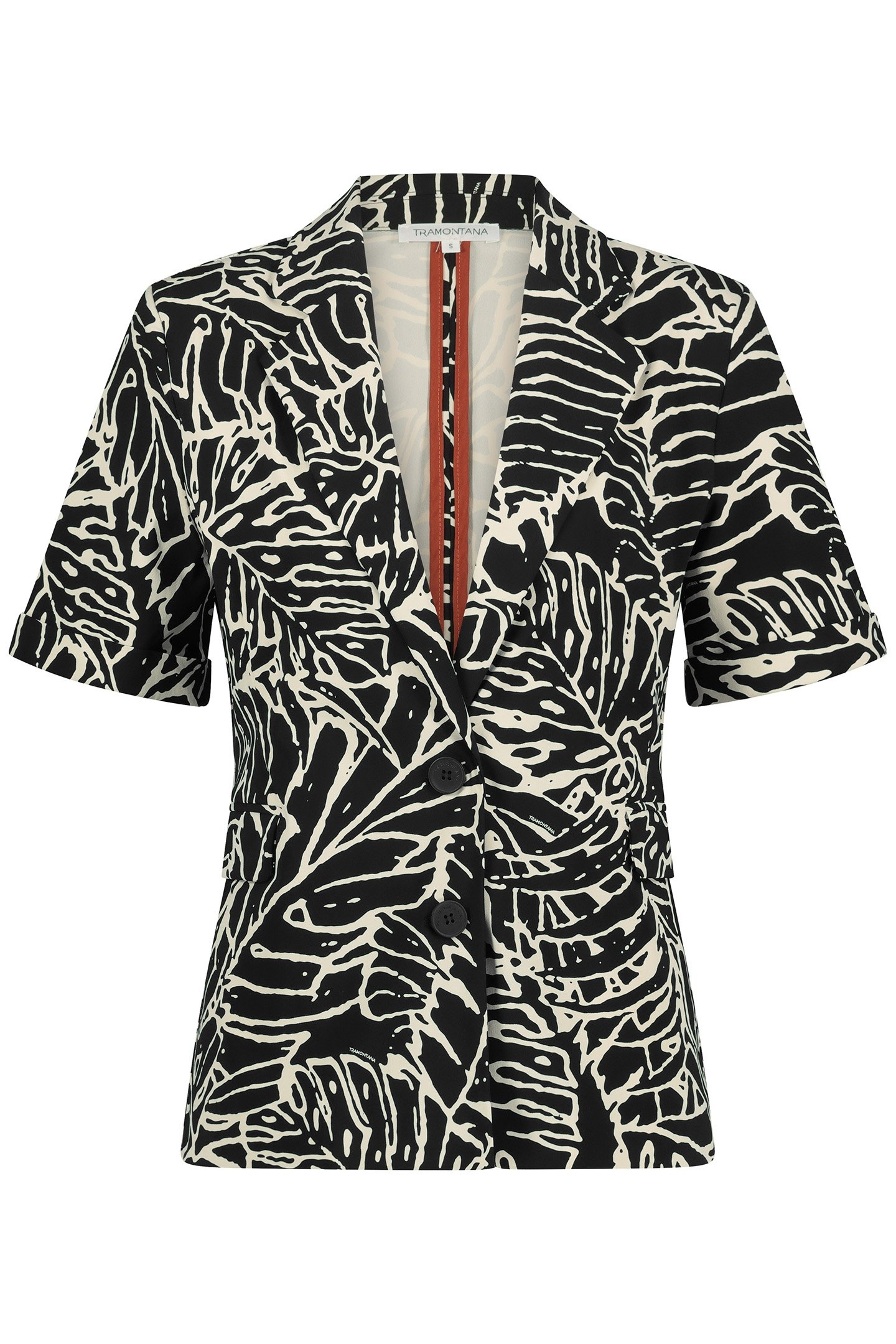 BLAZER S/S TRAVEL PALM LEAVES BLACK PRINT BLACKS 3