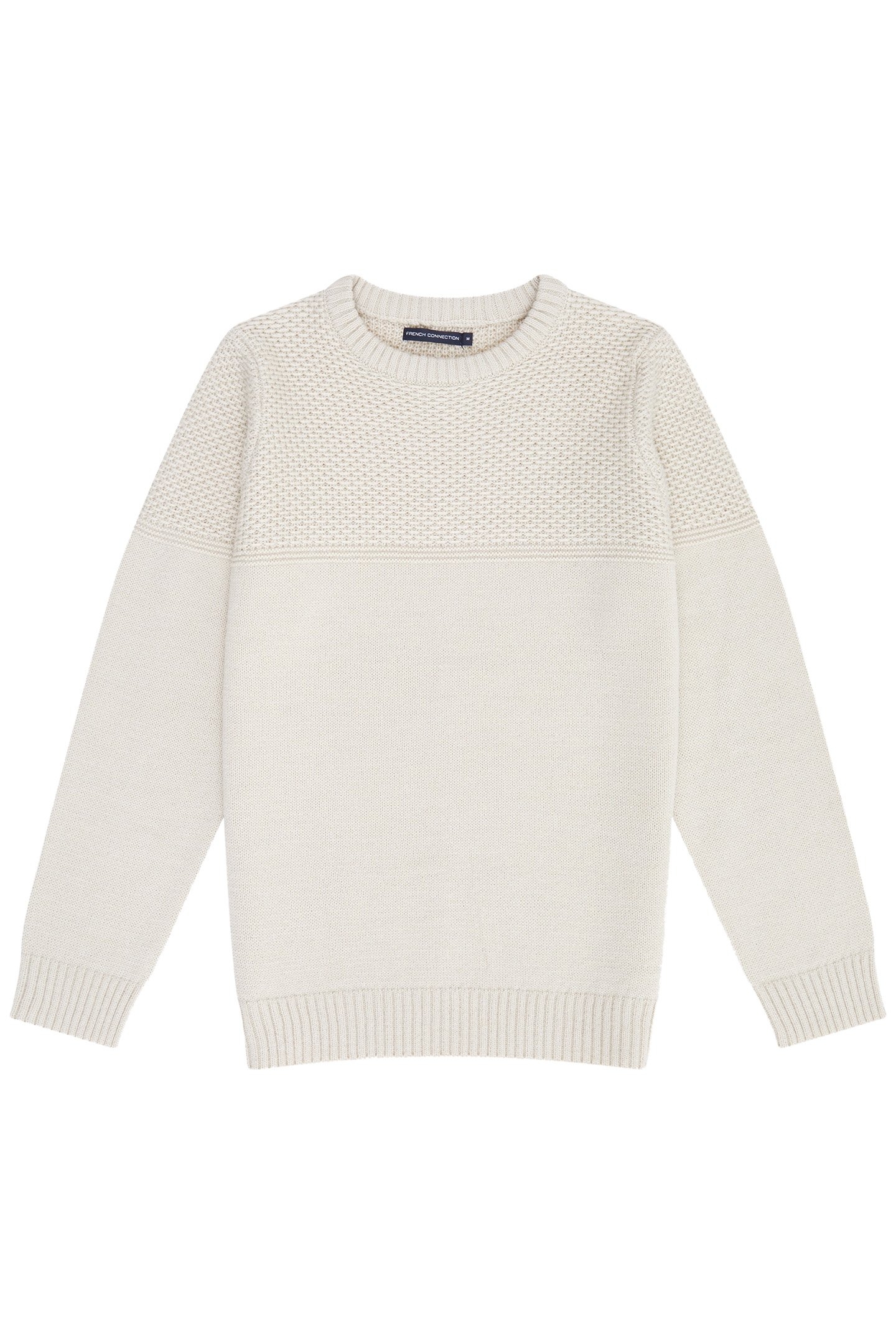 LINK STITCH CREW JUMPER SAND 4