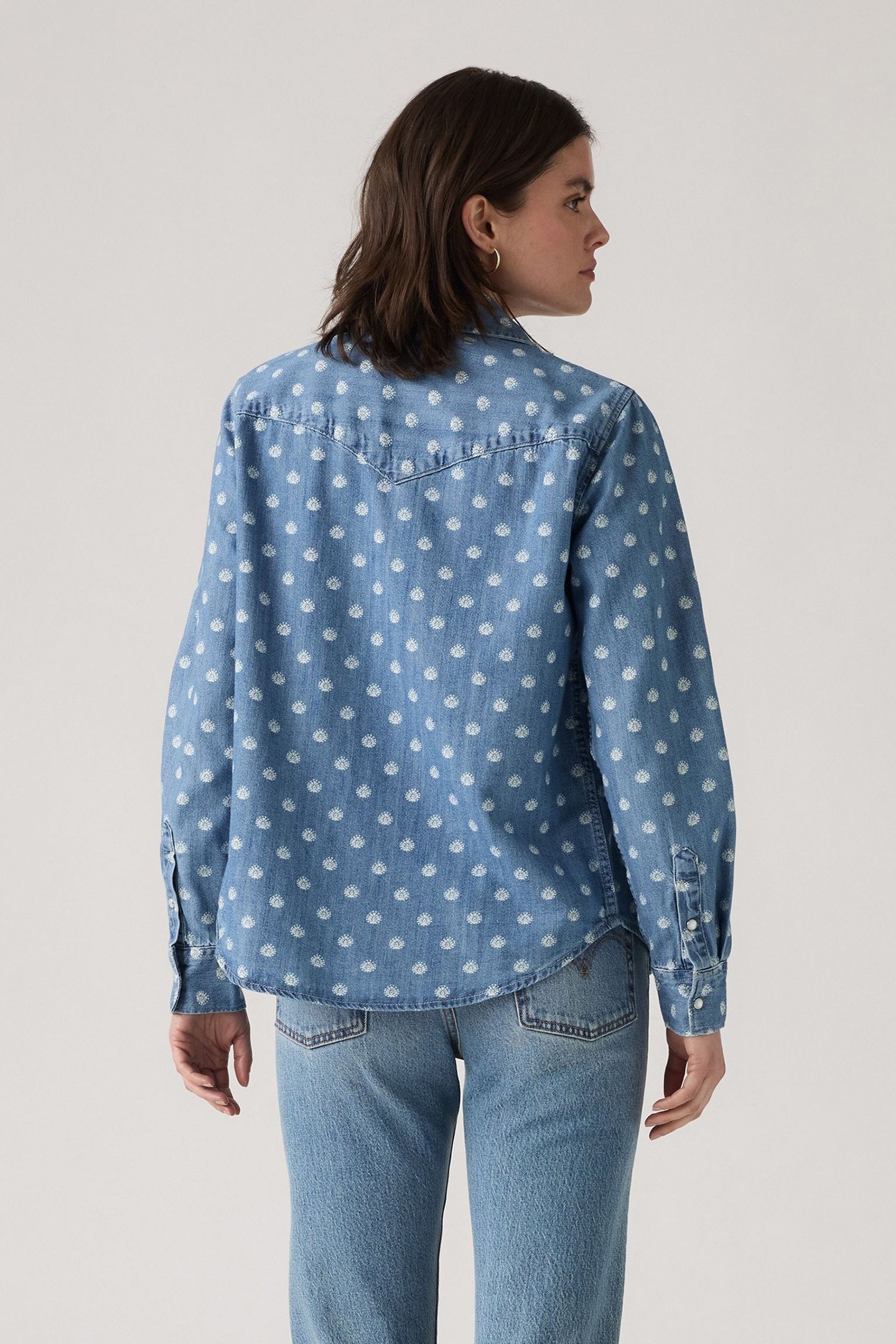 ICONIC WESTERN DENIM SHIRT IN PRINT 2