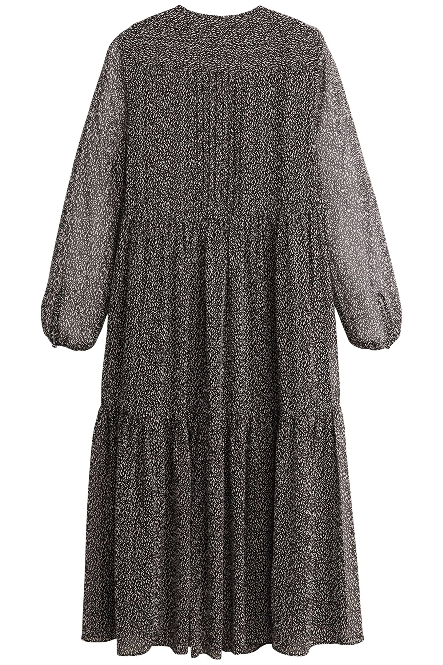 CIELO GEORGETTE DRESS LINO GEO CAVIAR 4