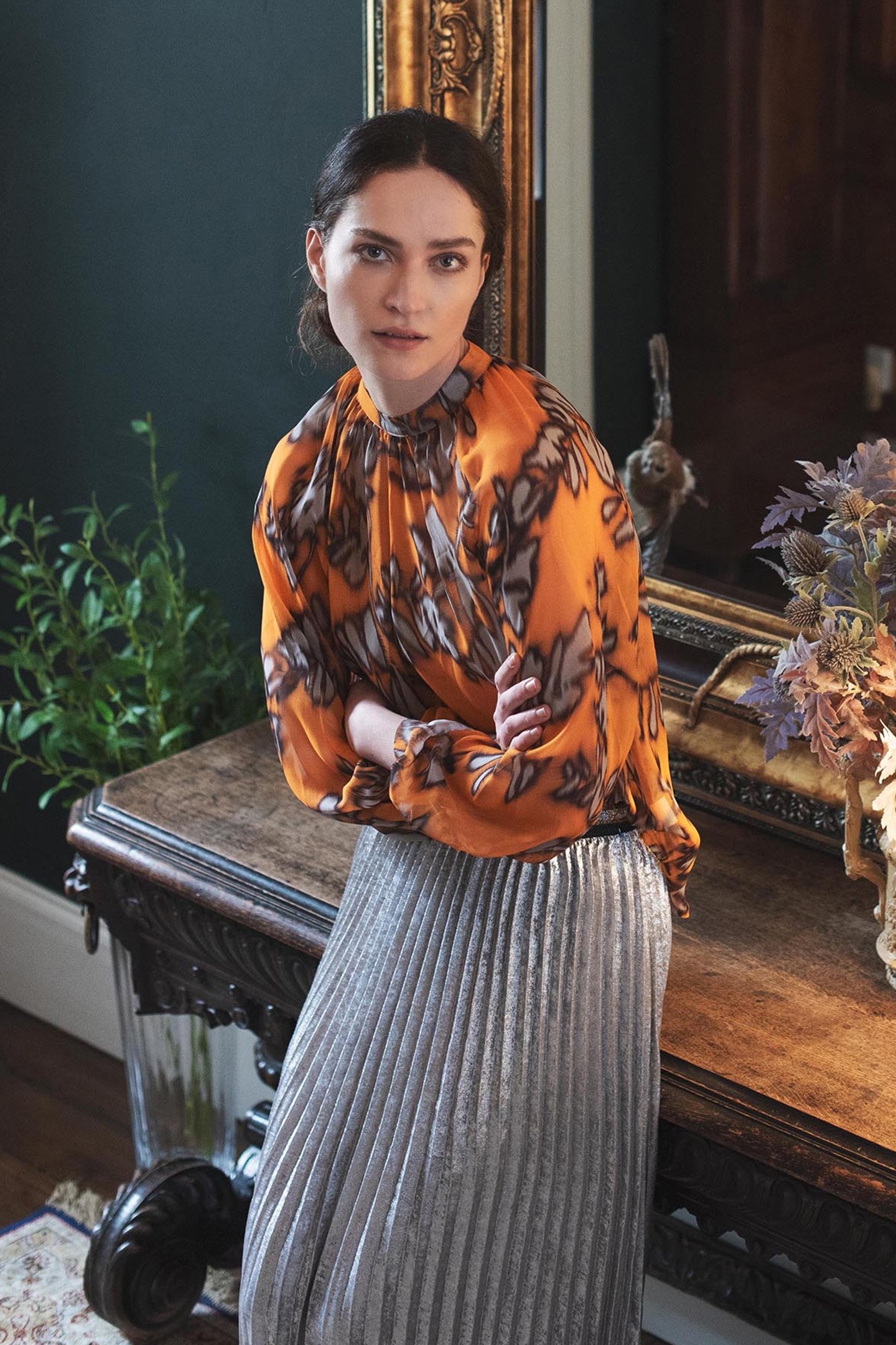 TOP SPICY ORANGE PRINT REDS 7