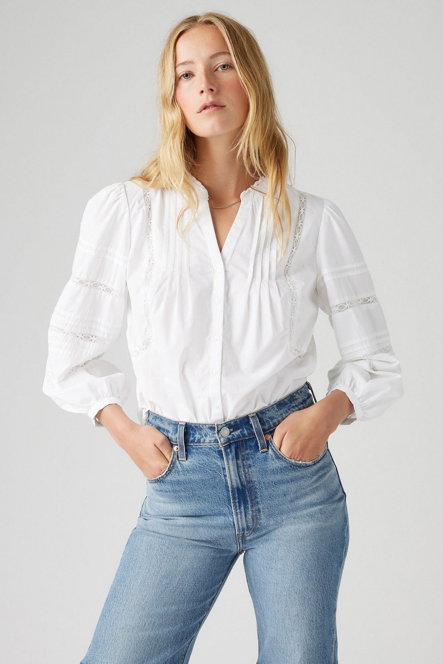 MANDY LS BLOUSE BRIGHT WHITE 1